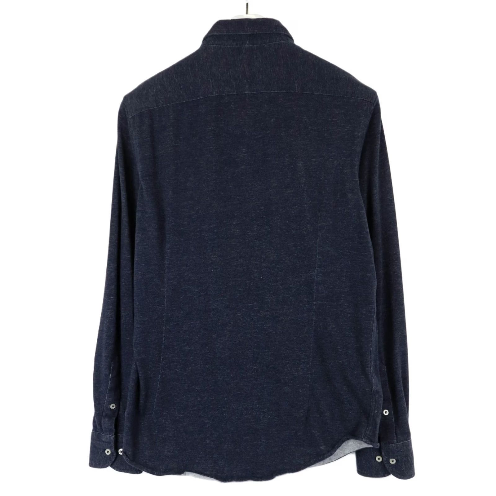 Massimo Dutti Massimo Dutti Finest Fabric Shirt Men's MEDIUM Dark Blue Spread Collar Button Up Size US M / EU 48-50 / 2 - 2 Thumbnail