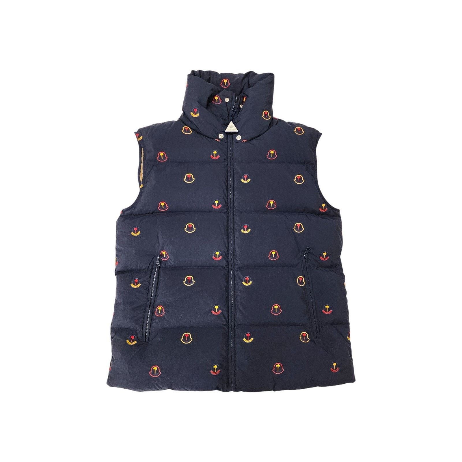 Moncler × Palm Angels Henon Down Men's Gilet Vest Blue Size 2 Medium - NWT Size US M / EU 48-50 / 2 - 2 Thumbnail