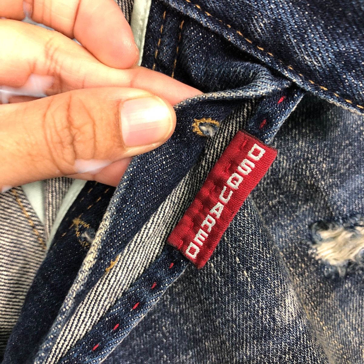 Dsquared2 📌Vintage Patchwork Denim Jeans Dsquared2 Made in Italy Size US 38 / EU 54 - 21 Thumbnail