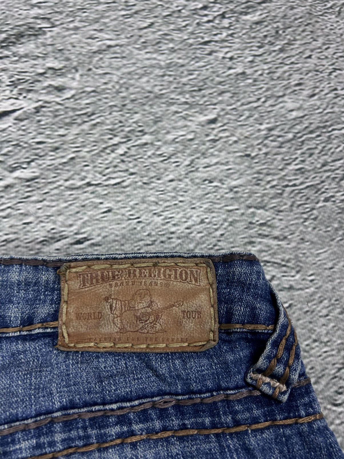 True Religion True Religion jeans vintage flared bootcut brown stitching Size US 29 - 4 Thumbnail