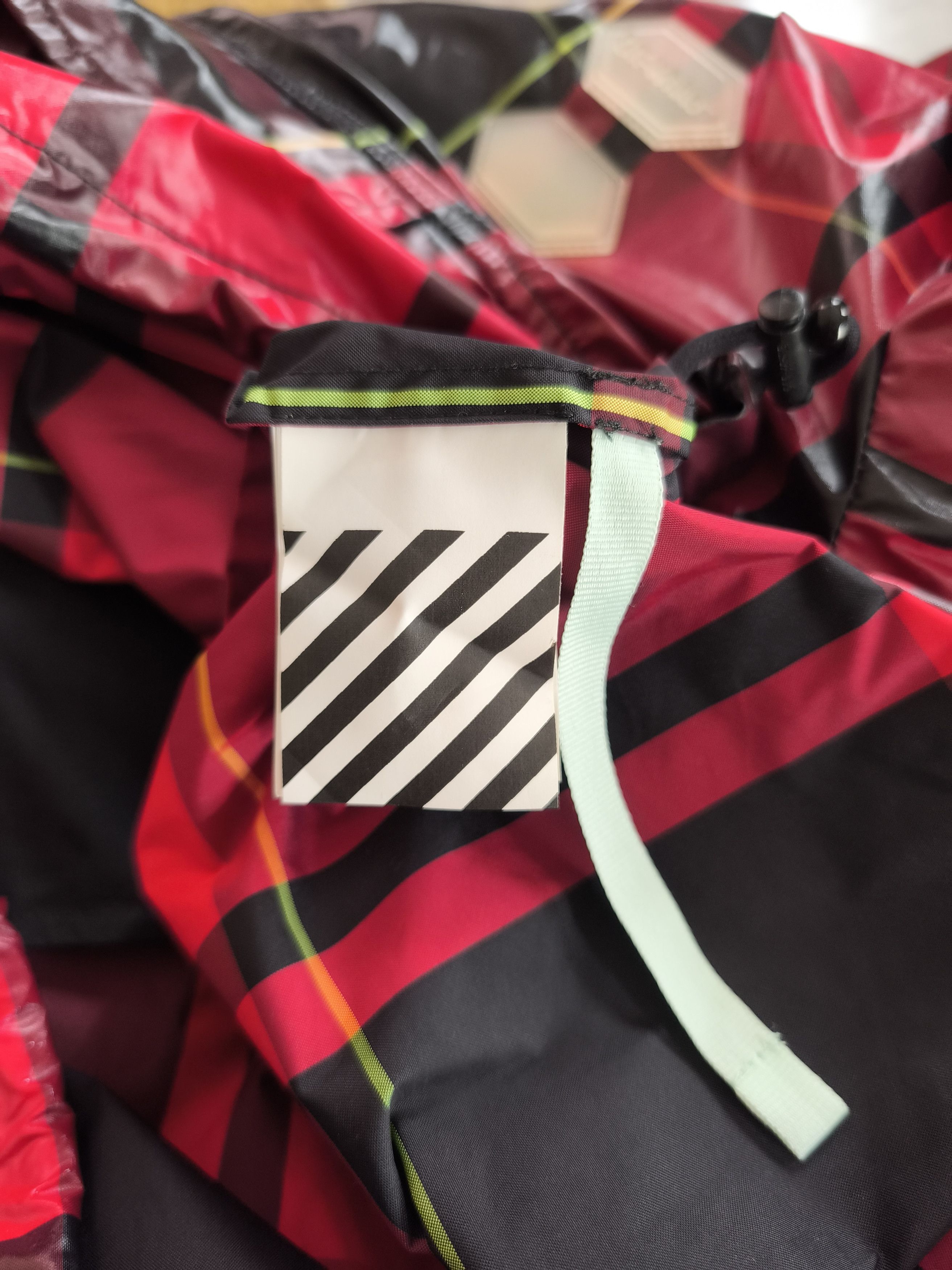 Off-White Off-White Red Checked Anorak Jacket - 19ss Size US M / EU 48-50 / 2 - 15 Thumbnail