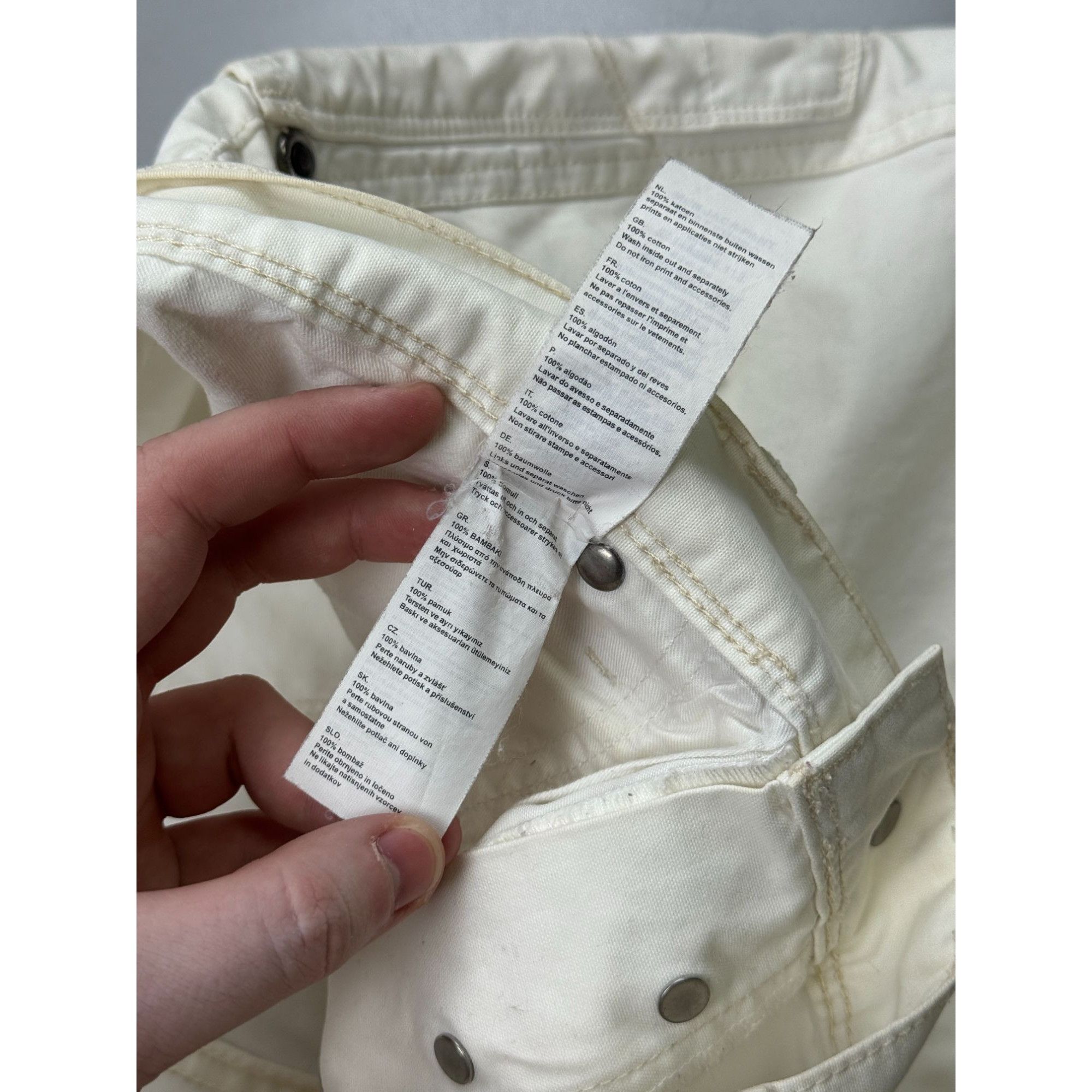 G-Star G-Star RAW White Pants (Y1186) Size US 33 - 13 Thumbnail