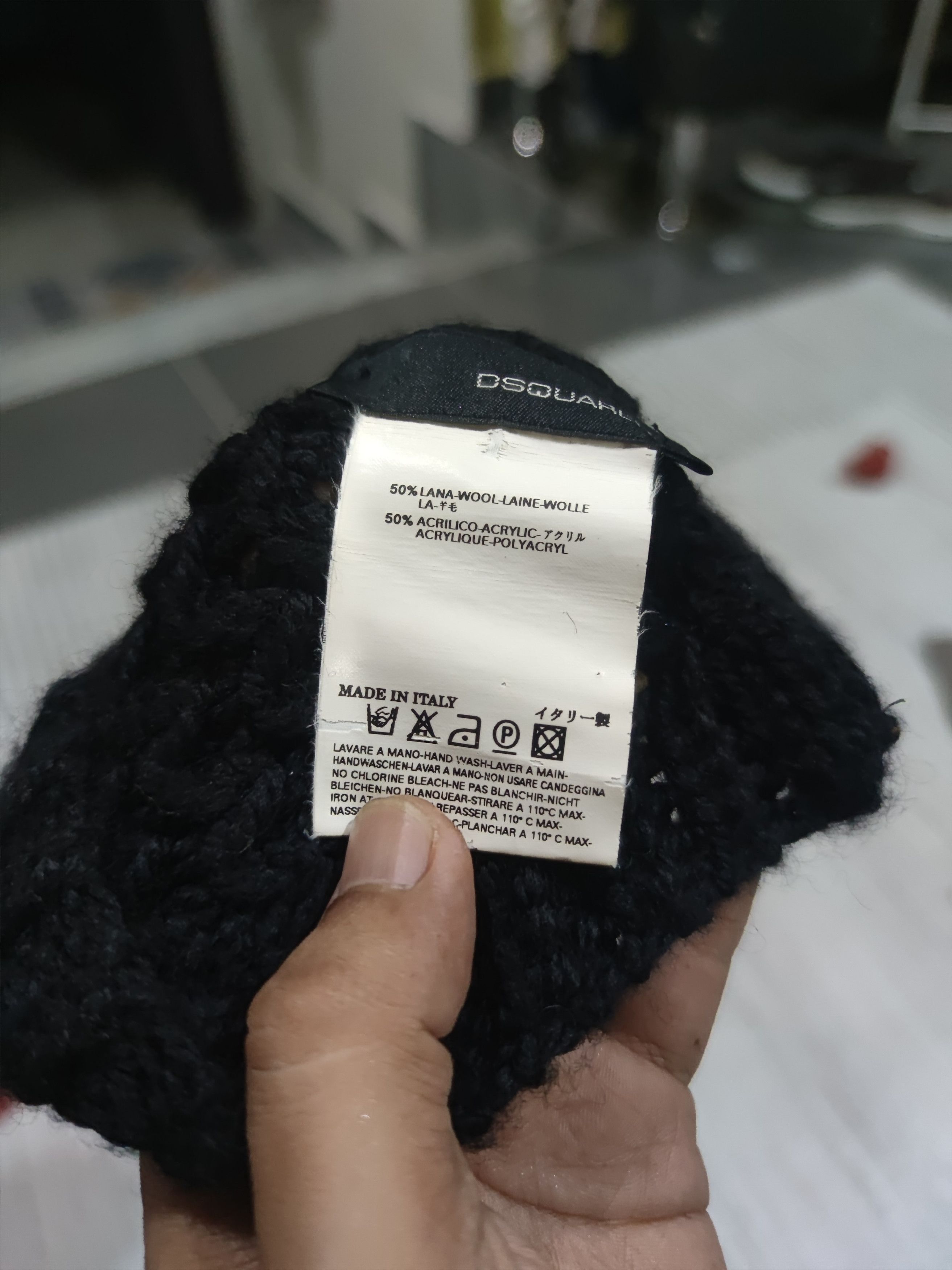 Dsquared2 Dsquared2 Wool Blend Knit Beanie Made in Italy Size ONE SIZE - 2 Thumbnail
