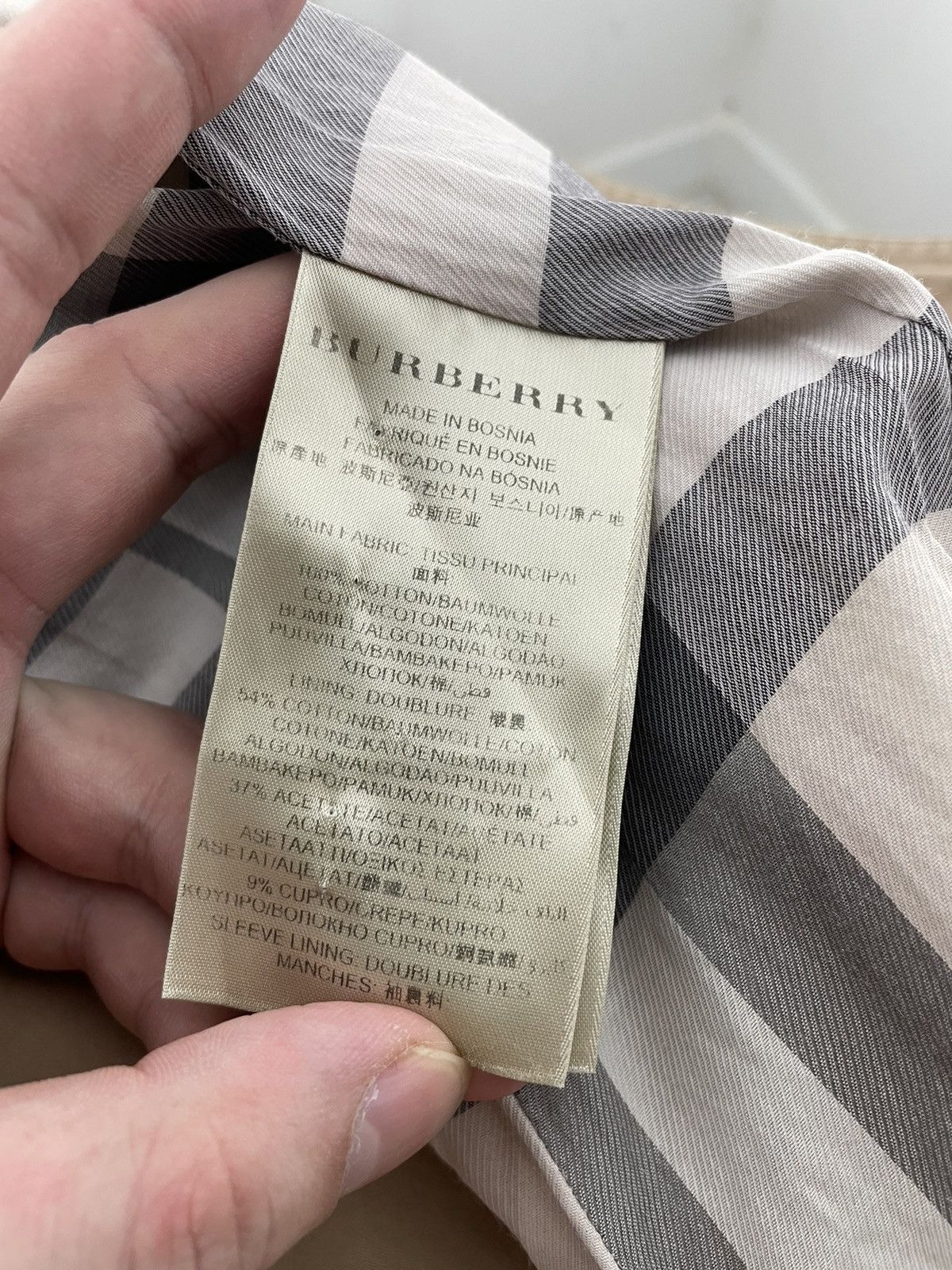 Burberry Burberry-Brit Trench Coat nova check Beige UK 10 USA 8 Size US XS / EU 42 / 0 - 14 Thumbnail
