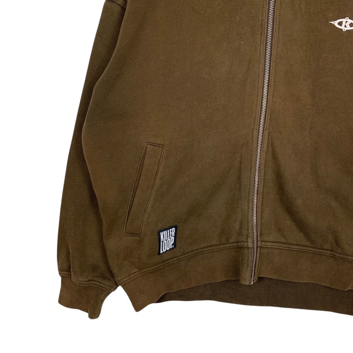 Japanese Brand KILLER LOOP Big Logo Zipper Hoodie Sweatshirt #1773-C78 Size US S / EU 44-46 / 1 - 6 Thumbnail