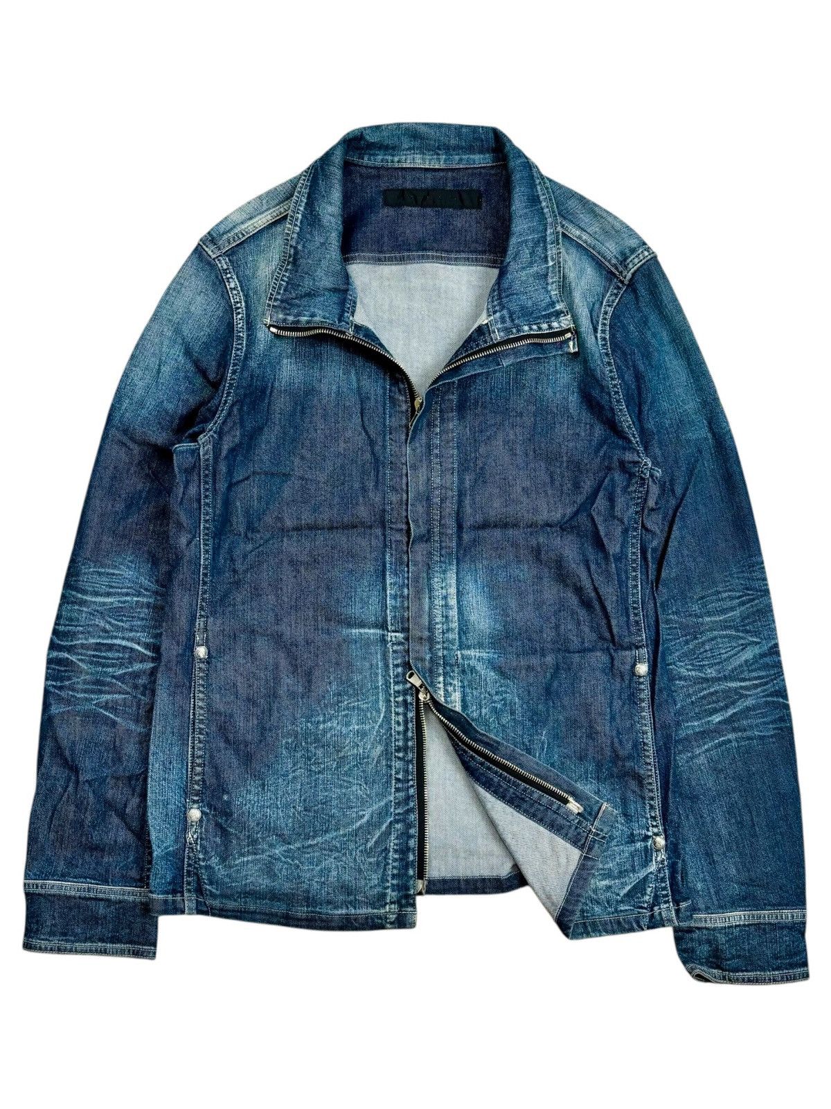 roarguns 2000s Roarguns - Raccagni Zips Vkei Style Denim Jacket Size US M / EU 48-50 / 2 - 1 Thumbnail