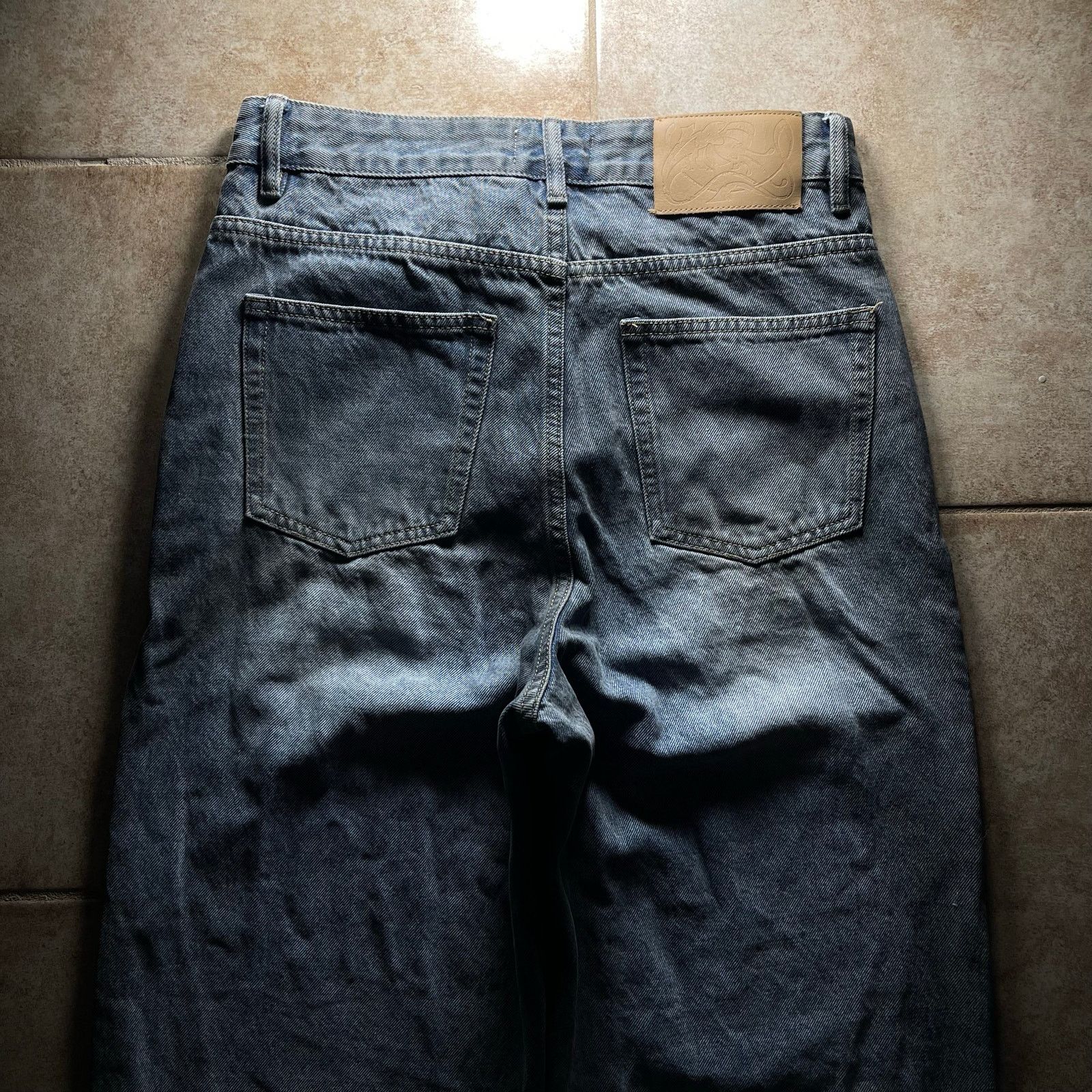 Other Vintage Faded Wide-leg Baggy Blue Denim Jeans size 30 Size US 30 / EU 46 - 7 Thumbnail