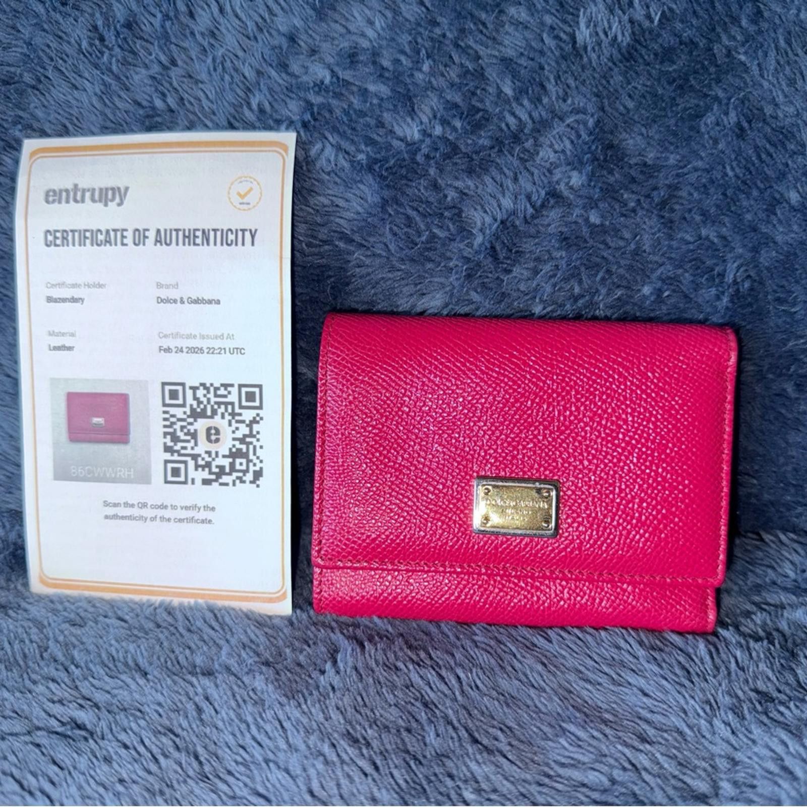 Dolce & Gabbana Dolce & Gabbana Dauphine French-flap Fuchsia Leather Wallet Size ONE SIZE - 1 Thumbnail