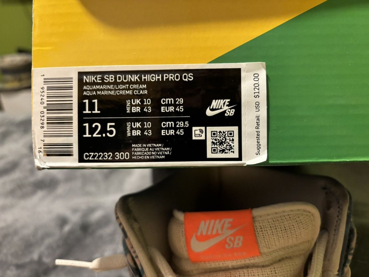 Nike Nike SB dunk high ‘Maui wowie’ Size US 11 / EU 44 - 6 Thumbnail