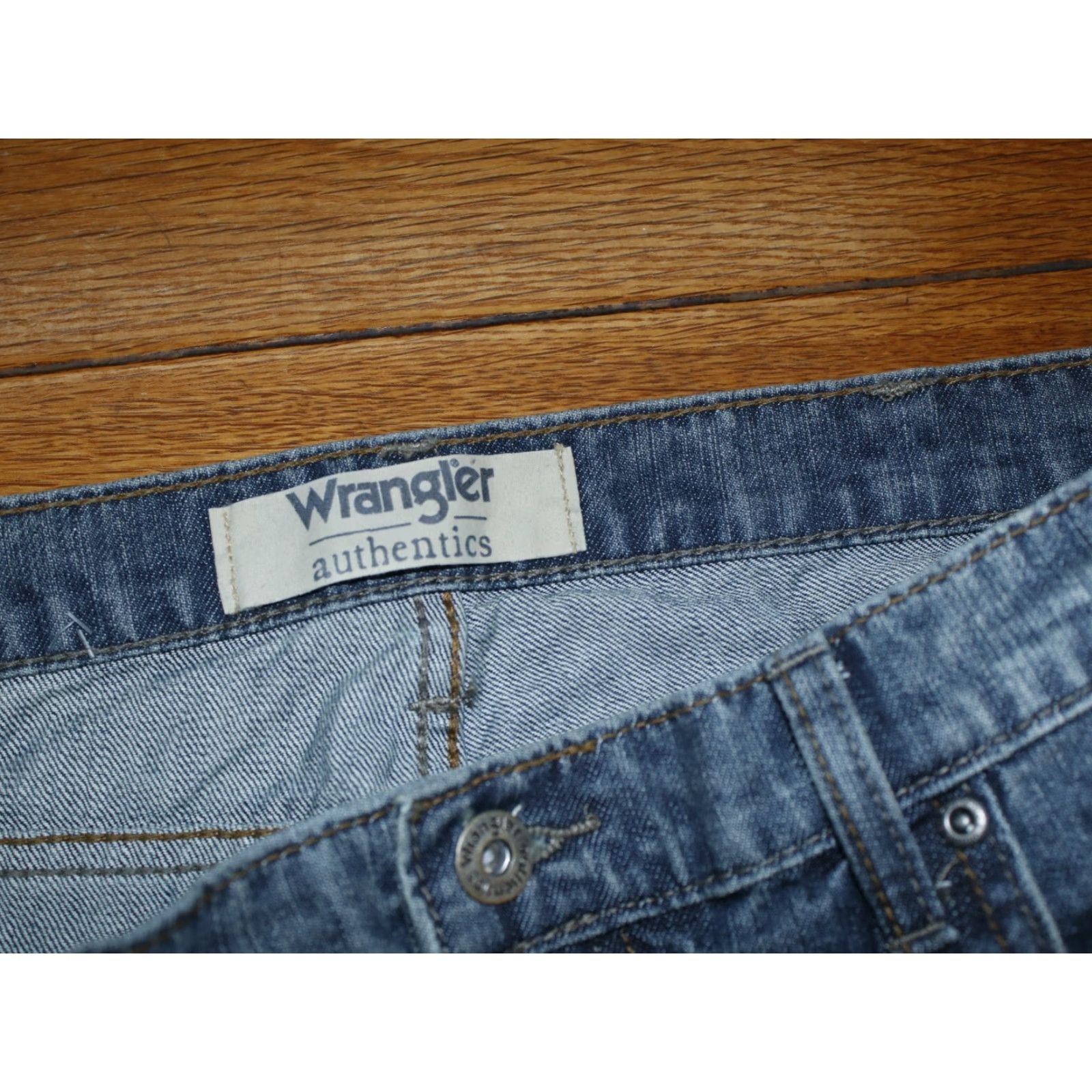 Wrangler Wrangler Authentic Blue Jeans Boot Cut Men 36 Dark Wash 36X30 100% Cotton Denim Size US 36 / EU 52 - 7 Thumbnail