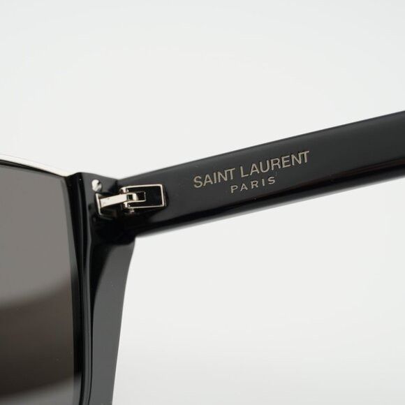 Saint Laurent Paris Saint Laurent SL369 KATE 001 Sunglasses Black Cat Eye Frame Size ONE SIZE - 7 Thumbnail