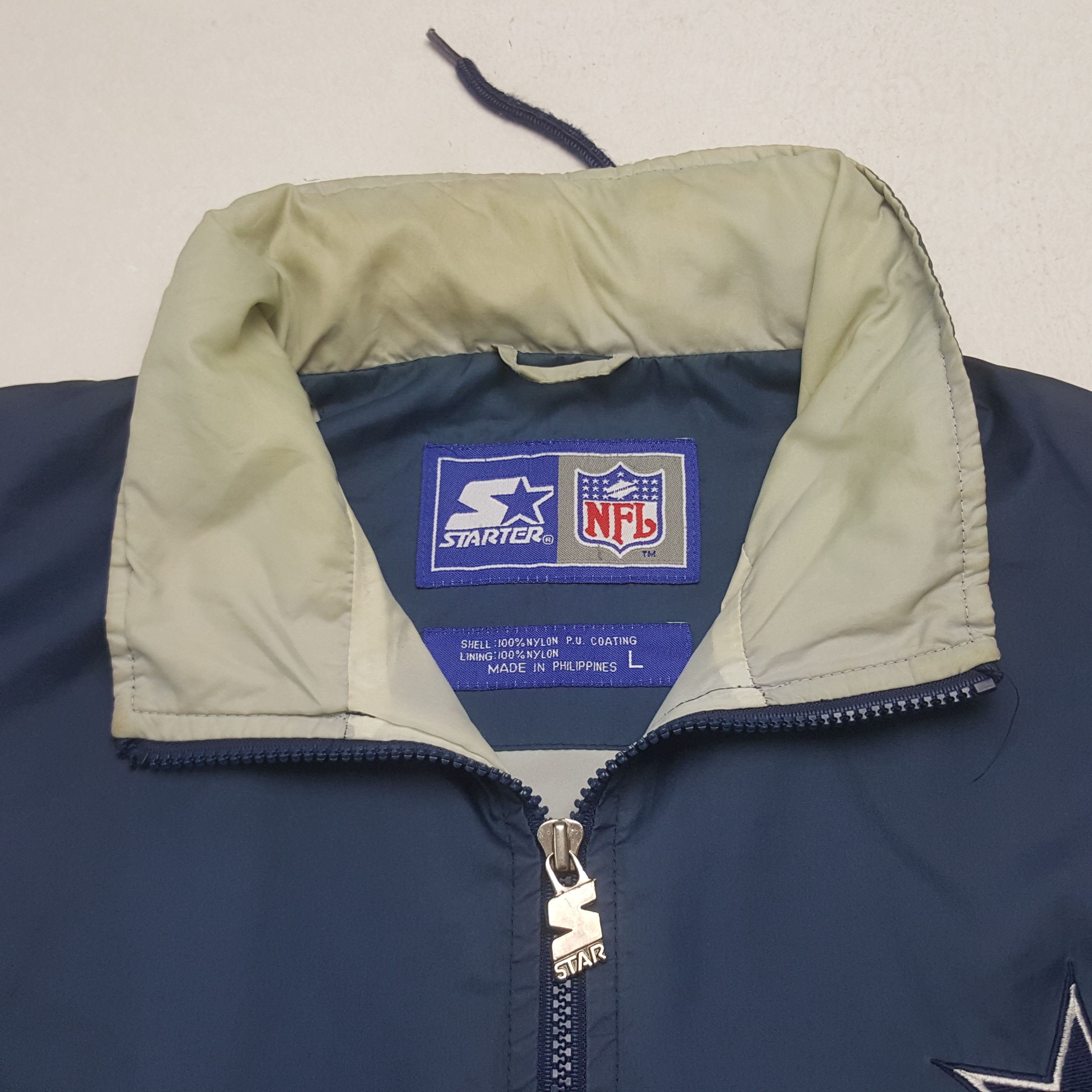 Starter Vintage Dallas Cowboys American Football Jacket C302N5 Size US XL / EU 56 / 4 - 5 Thumbnail