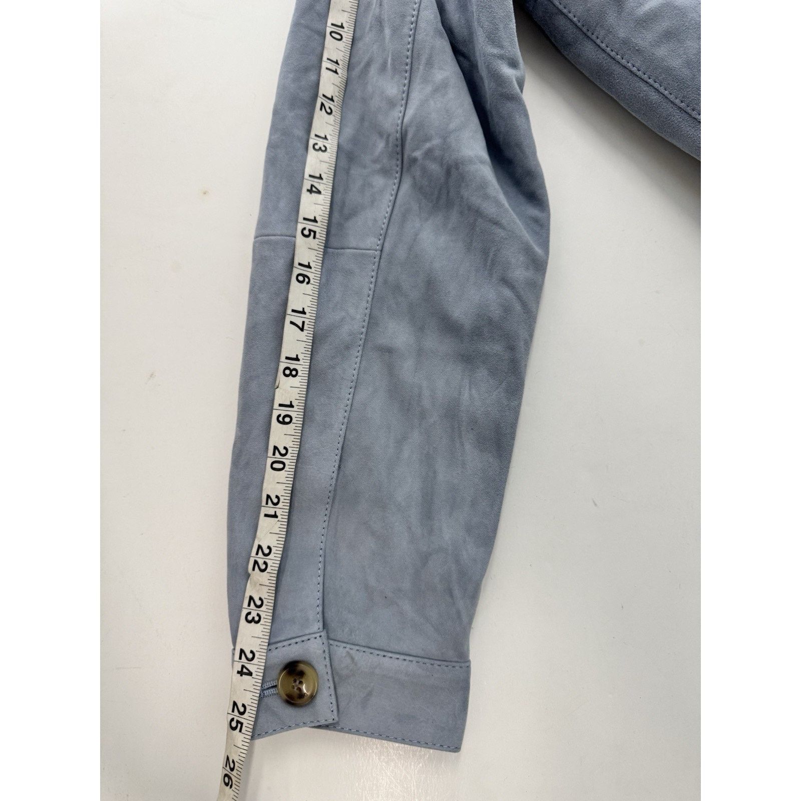 David Donahue DAVID DONAHUE Suede Jacket Unreleased Medium Cloud Blue Size US M / EU 48-50 / 2 - 4 Thumbnail