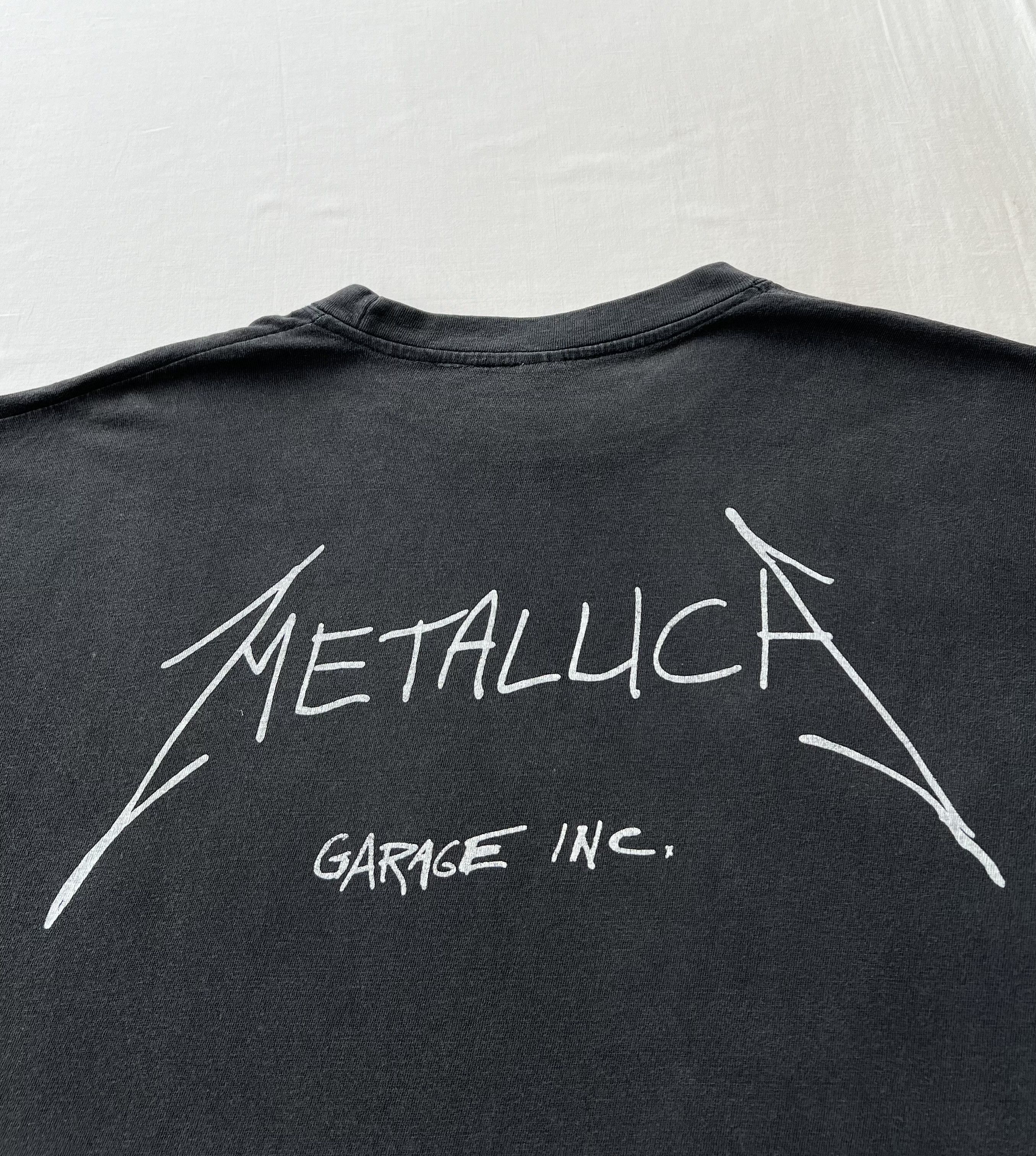 Band Tees Vintage 90s Metallica Garage Inc. Faded Black T-shirt Size US XL / EU 56 / 4 - 11 Thumbnail