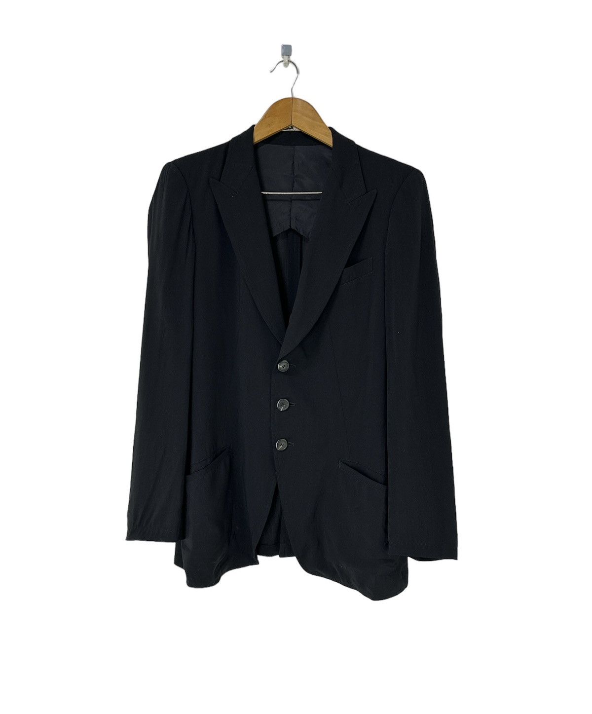 Yohji Yamamoto Yohji Yamamoto Y’s Rayon Jacket Design Rare Black Fashion Size US M / EU 48-50 / 2 - 1 Thumbnail