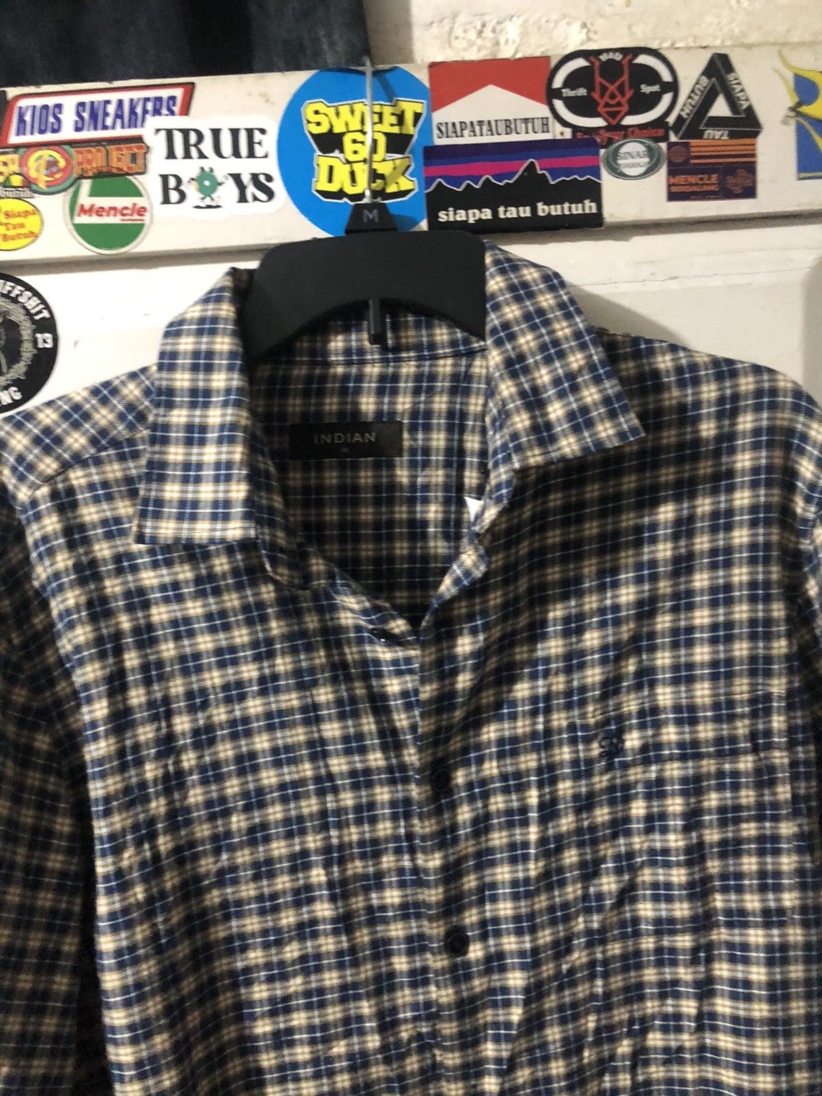 Flannel FLANNEL x INDIAN BLUE/YELLOW/WHITE Size US XXL / EU 58 / 5 - 5 Thumbnail