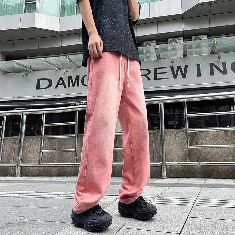 Japanese Brand Retro loose straight leg casual jeans Size US 32 / EU 48 - 1 Thumbnail