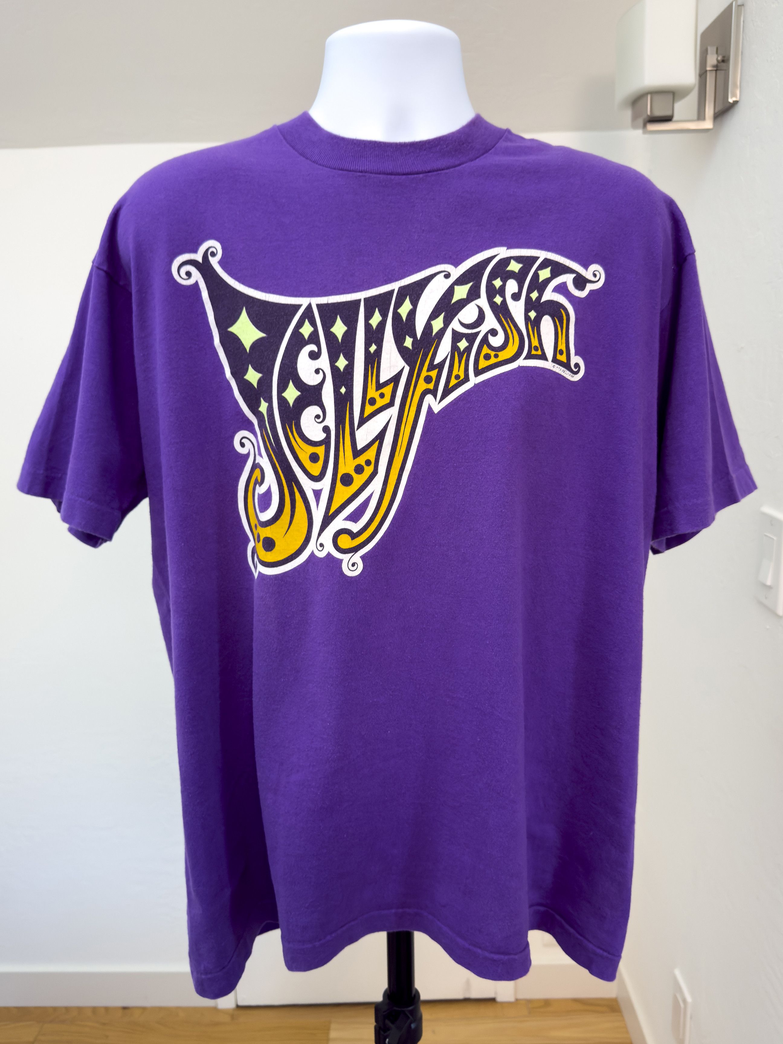 Fruit Of The Loom Rare Vintage Jellyfish Spilt Milk Tour T-Shirt Made in USA Size US XL / EU 56 / 4 - 1 Thumbnail
