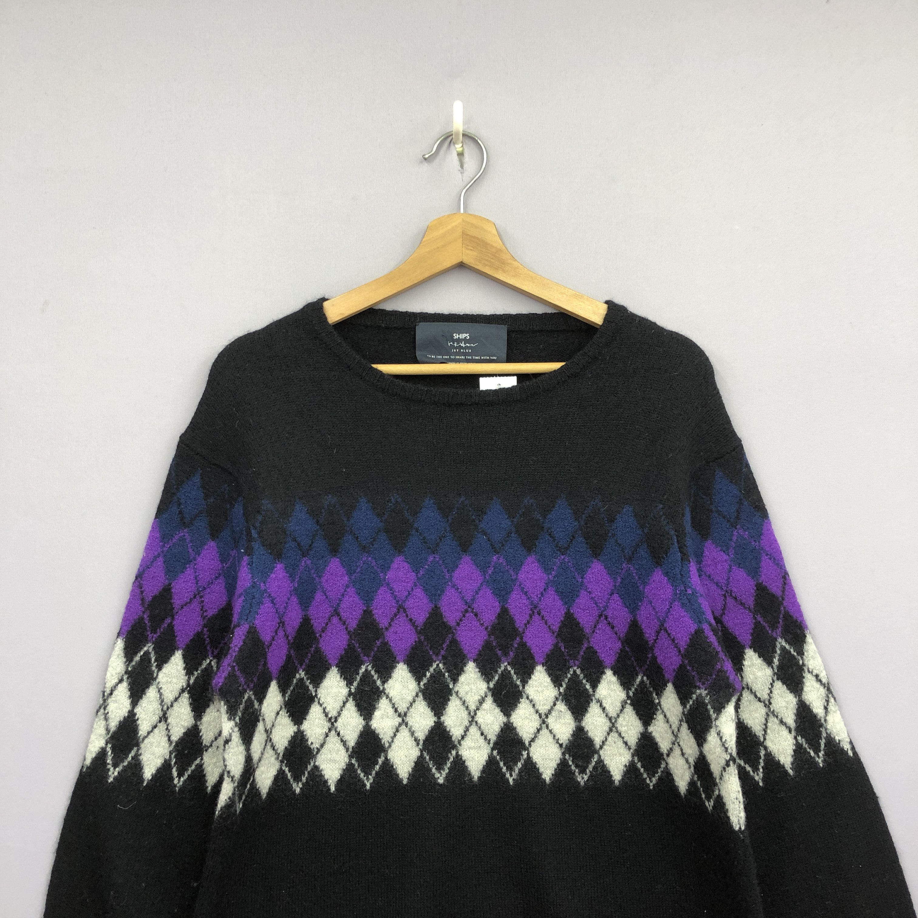 SHIPS × Vintage Ships Aztec Pattern Japanese Knit Sweater Sweatshirt Jumper Size S / US 4 / IT 40 - 2 Thumbnail