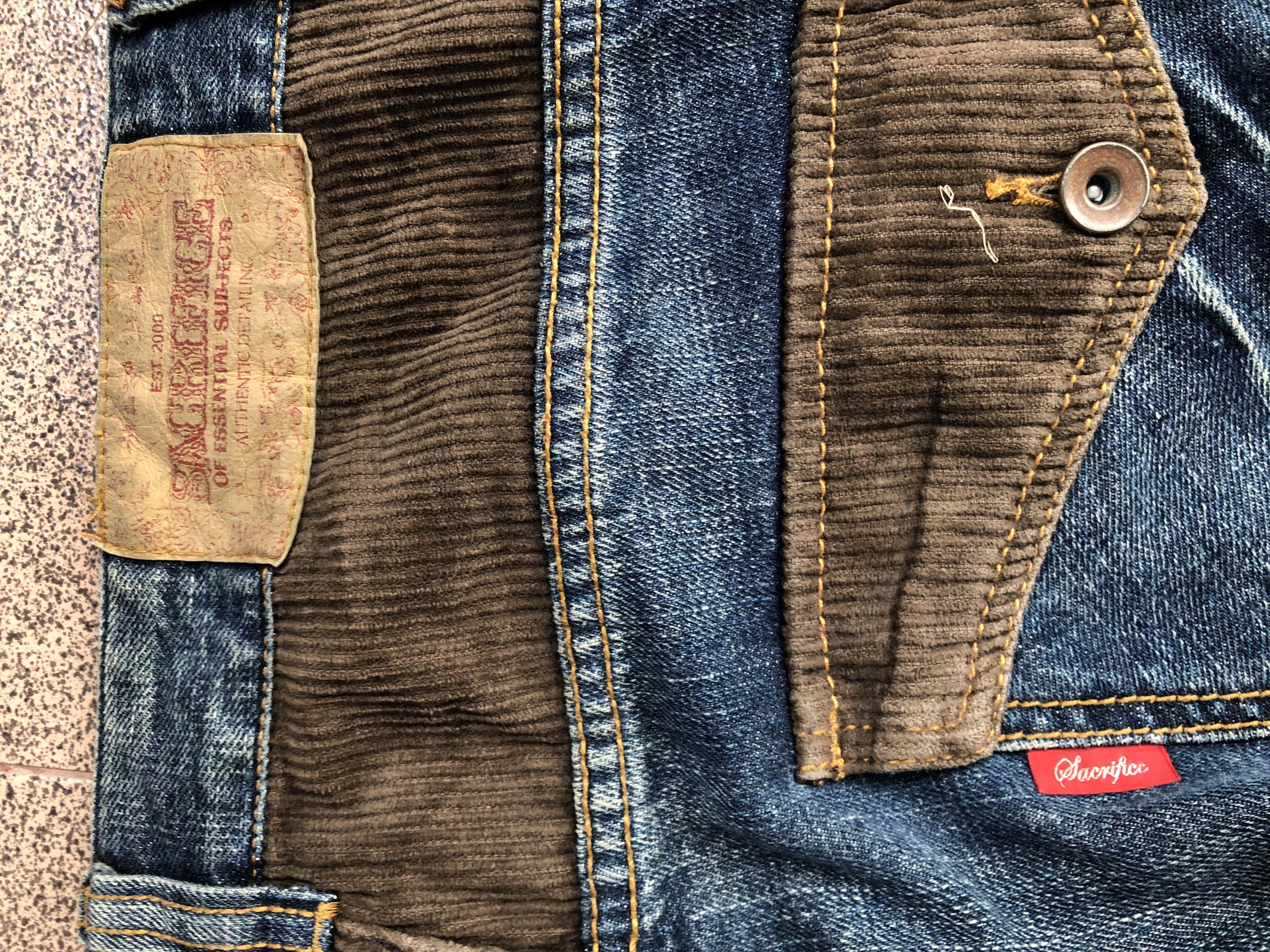 If Six Was Nine Sacrifice Patch Work Like Kapital Vkei Style Y2k Japanese Size US 34 / EU 50 - 11 Thumbnail