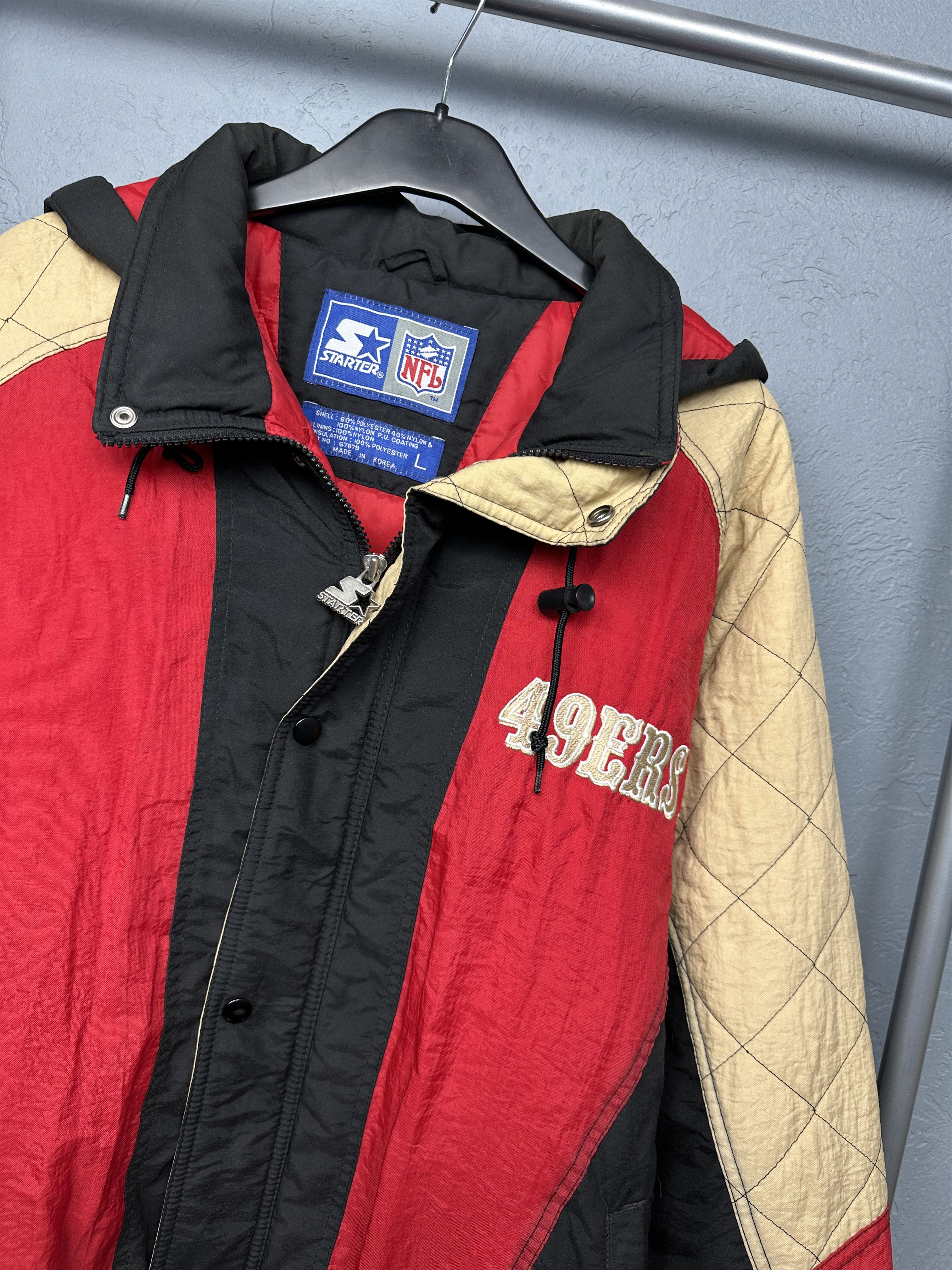 Starter San Francisco 49ers NFL 90s Vintage Mens Starter Jacket Size US L / EU 52-54 / 3 - 5 Thumbnail