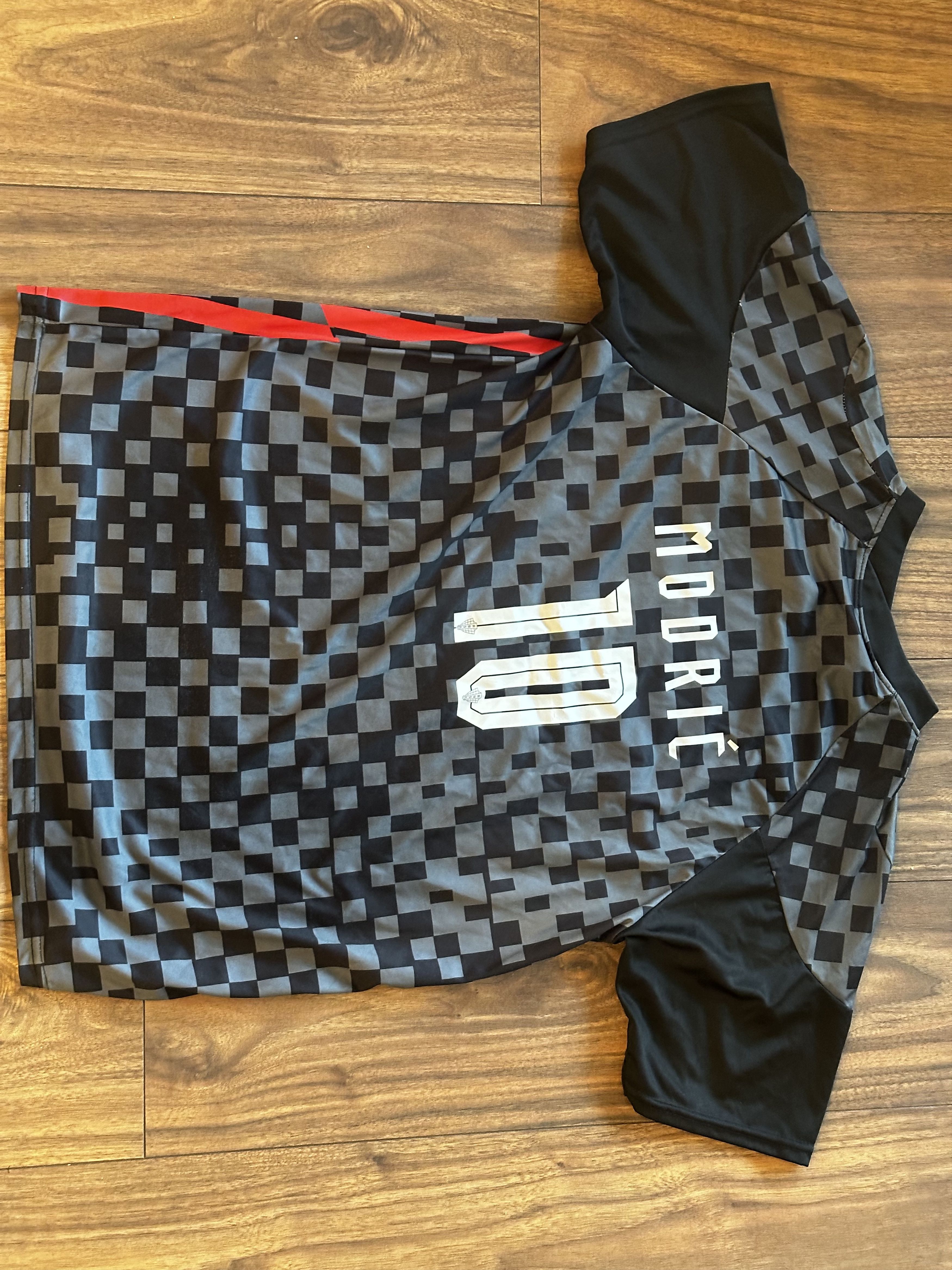 Nike Nike Croatia Luka Modrić #10 Jersey Dri-Fit Black Camo XXL Size US XXL / EU 58 / 5 - 4 Thumbnail