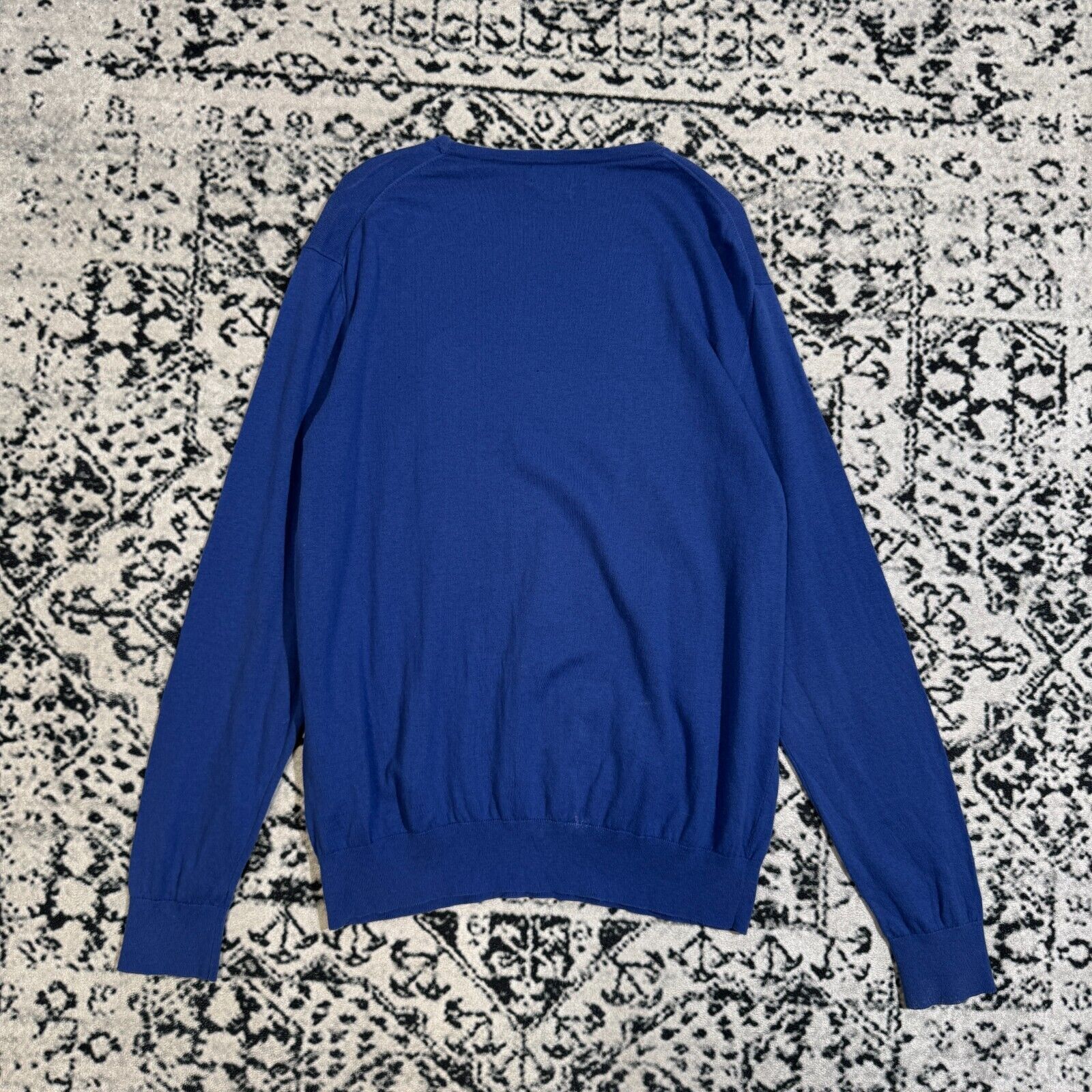 Ralph Lauren × Vintage Vintage Ralph Lauren Blue Cotton Sweater Size XL Boho Y2K Size US XL / EU 56 / 4 - 14 Thumbnail