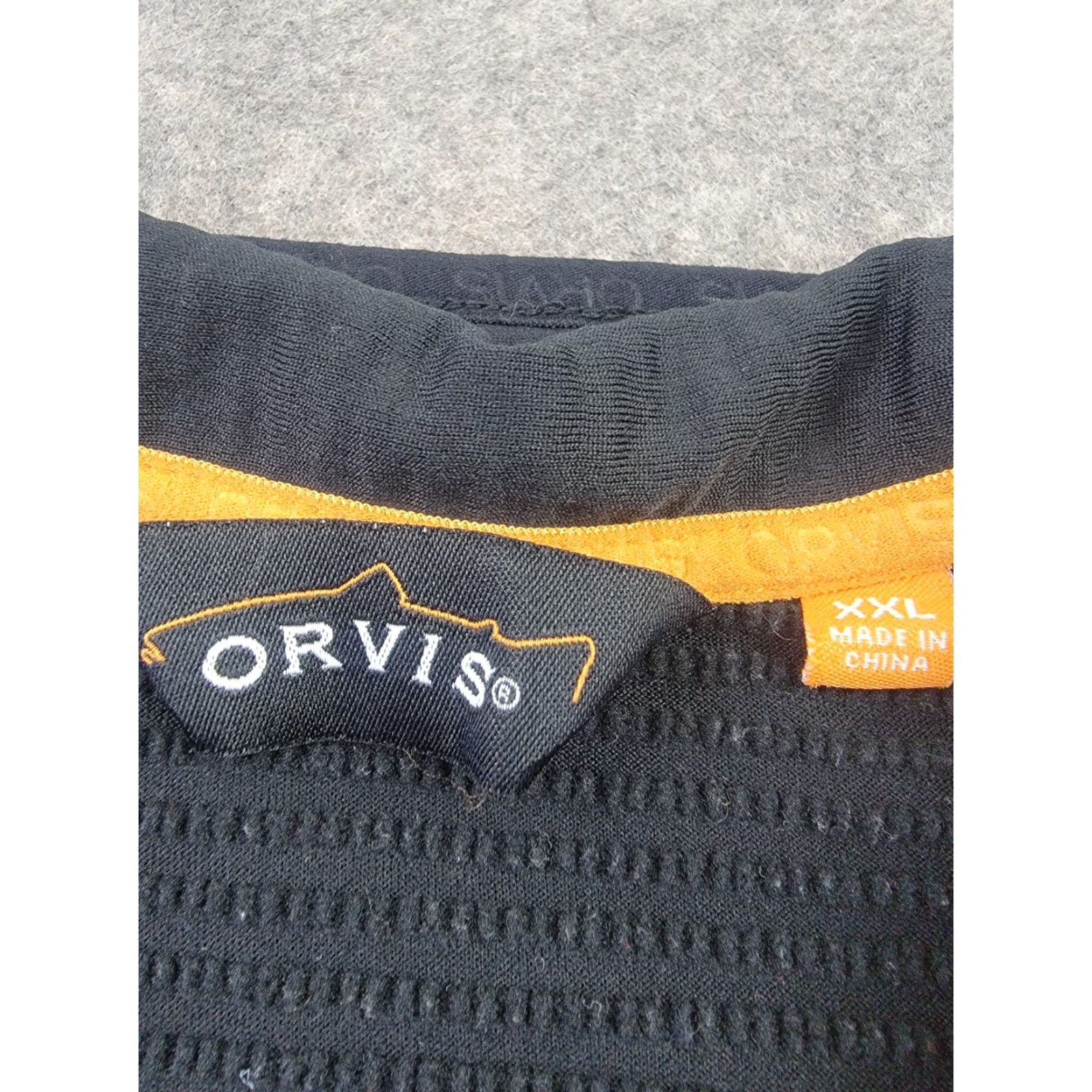 Orvis Orvis Pullover Mens 2XL Black Horseshoe Hills Fleece 1/4 Zip Outdoor Active Shirt Sweater Mens Size US XXL / EU 58 / 5 - 5 Thumbnail