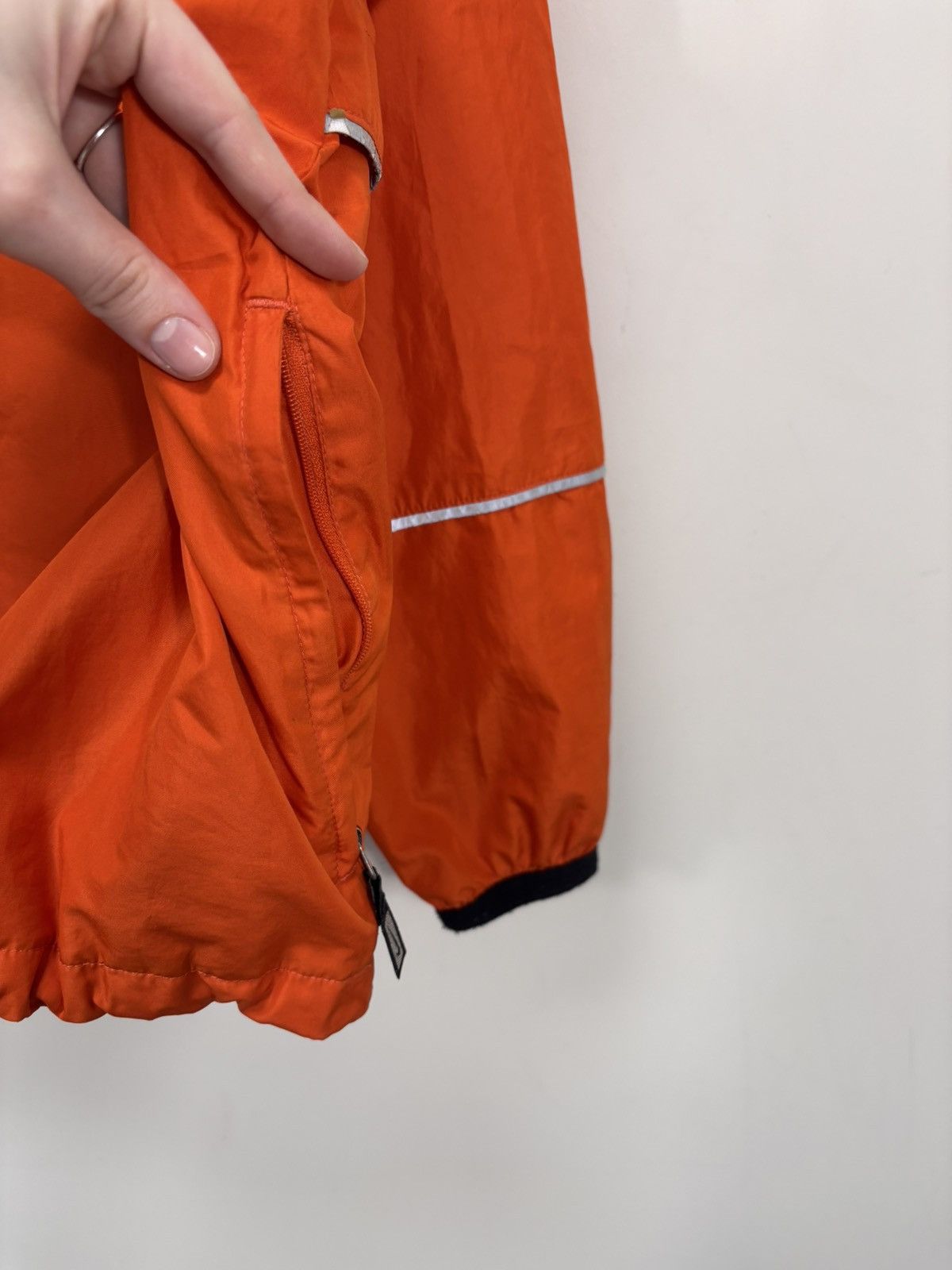 Nike Vintage 1990s Nike Y2K Orange Half Zip Windbreaker Jacket Size US M / EU 48-50 / 2 - 22 Thumbnail