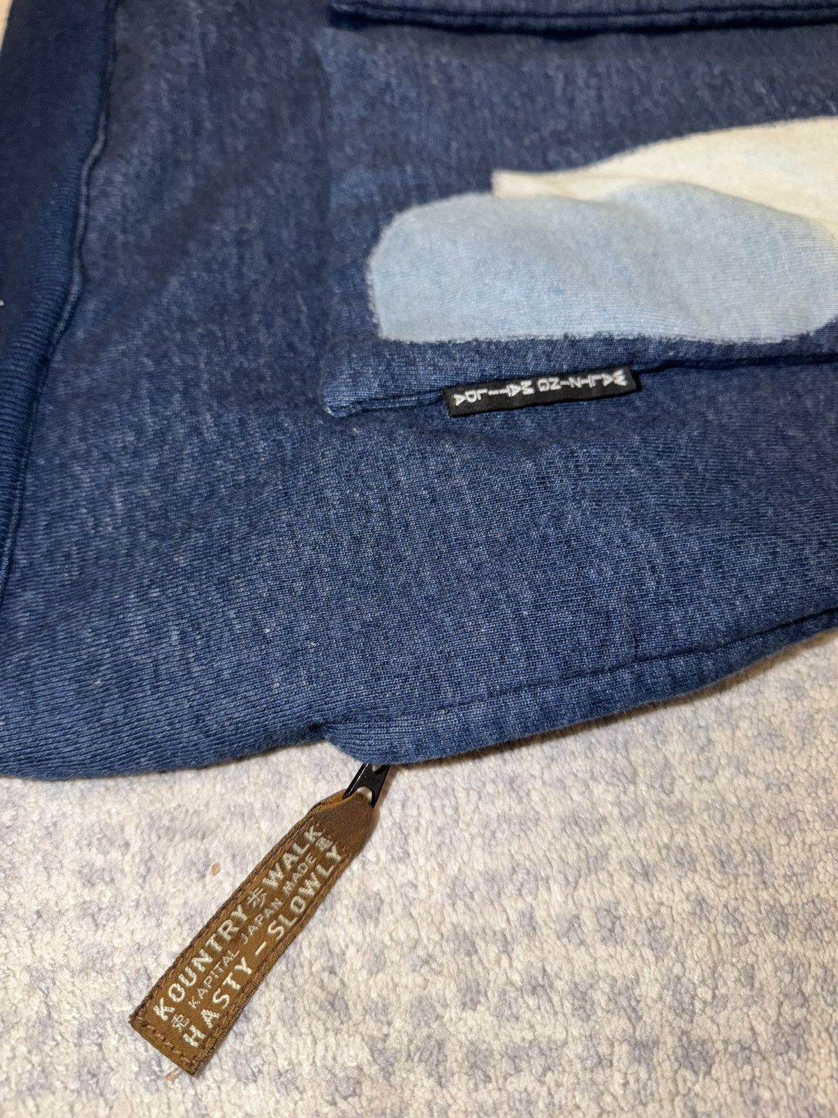 Kapital Kountry Kapital KNIT BORA KESA PARKA - INDIGO Size US L / EU 52-54 / 3 - 5 Thumbnail