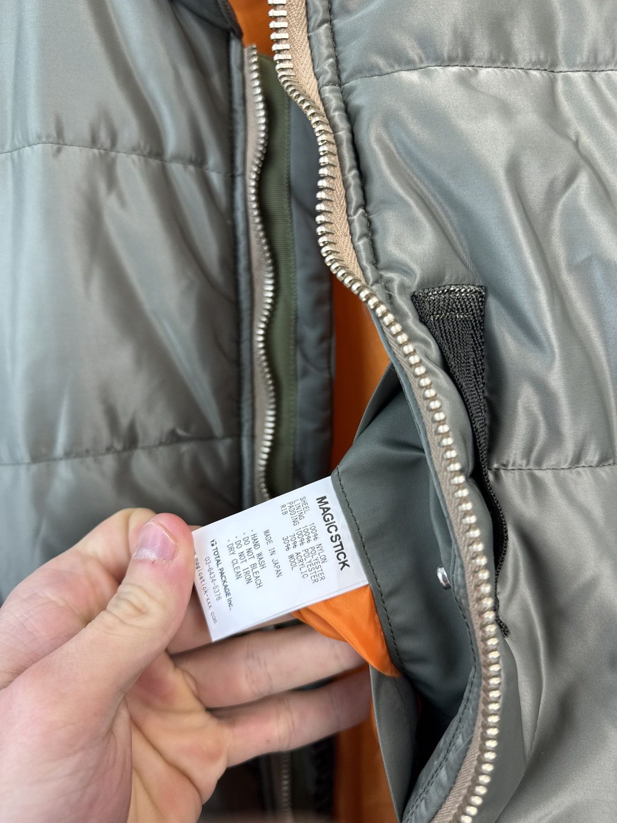 MAGIC STICK Magic Stick Ma-1 Down Jacket Thinsulate Japan Brand Size L Size US L / EU 52-54 / 3 - 16 Thumbnail