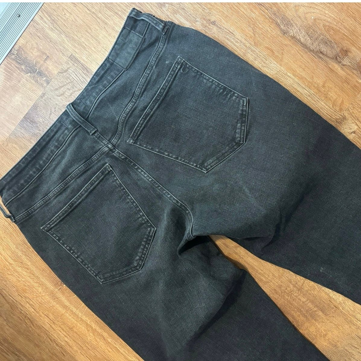 Madewell Madewell Curvy Mid Rise Stovepipe Jeans Size 31 Black Wash Size 31" - 6 Thumbnail