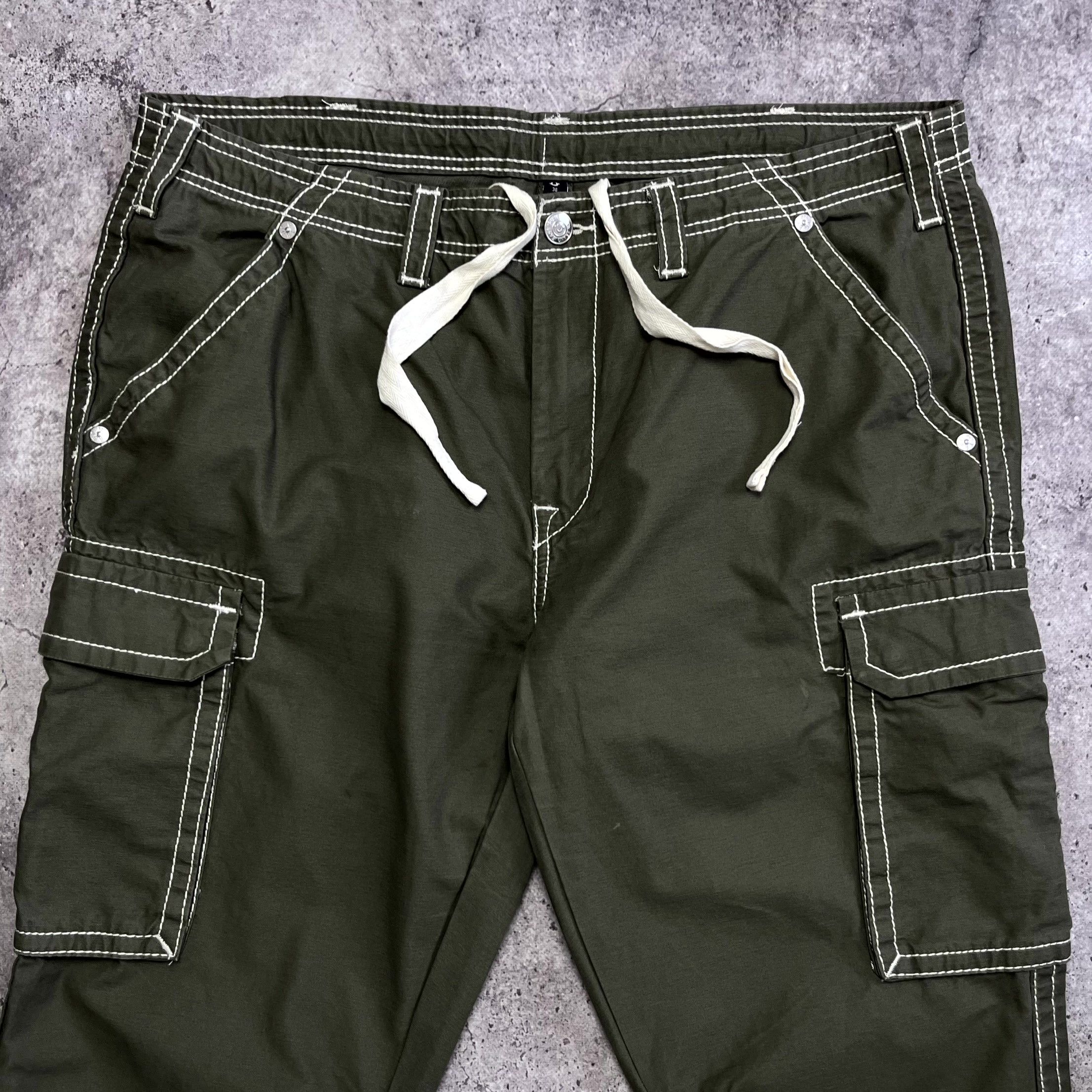 True Religion True Religion Cargo Green Khaki Pants Big T Size 38 2XL Size US 38 / EU 54 - 5 Thumbnail