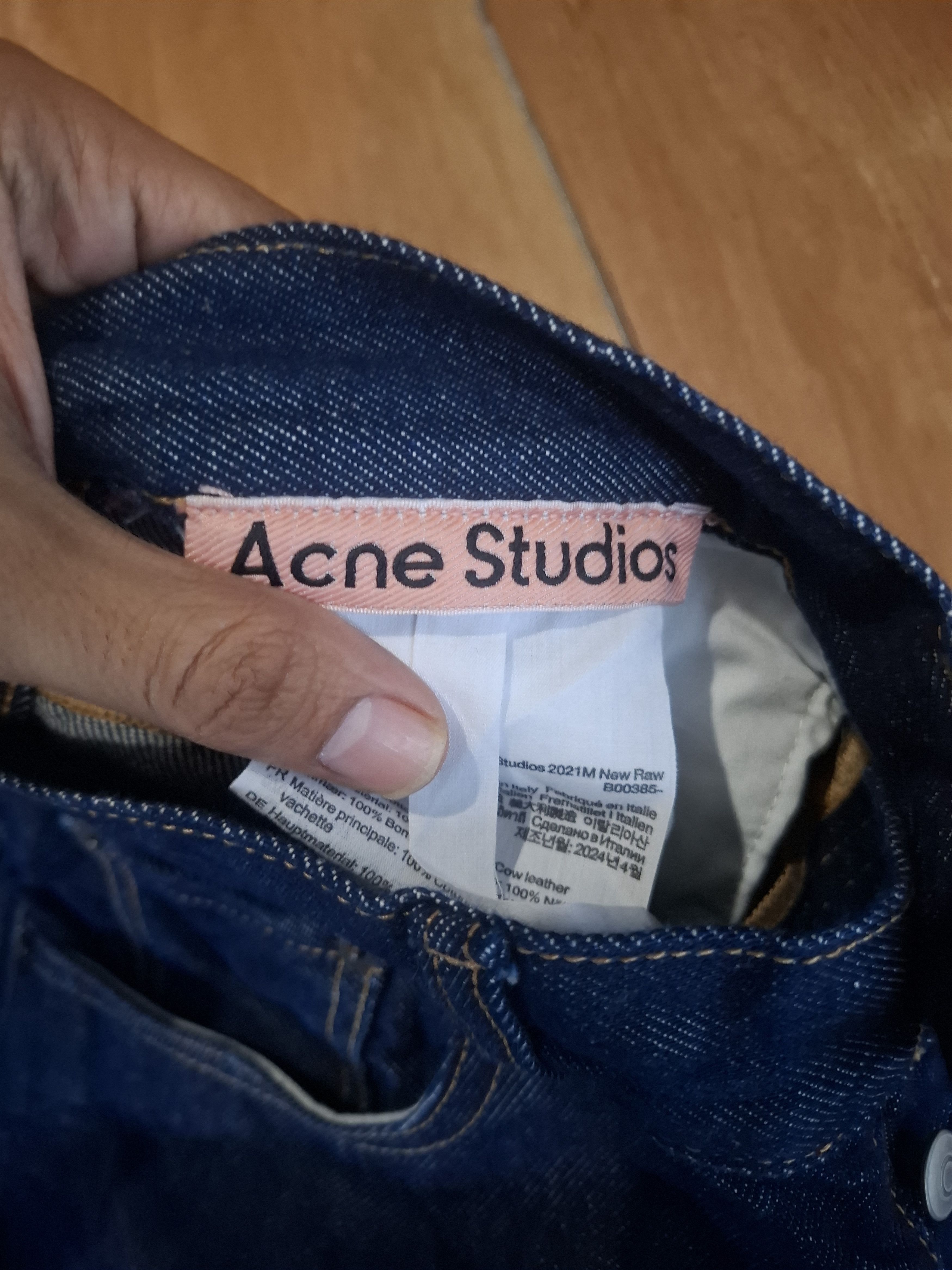 Acne Studios Acne Studios Baggy Raw Jeans 2021 Size US 30 / EU 46 - 11 Thumbnail