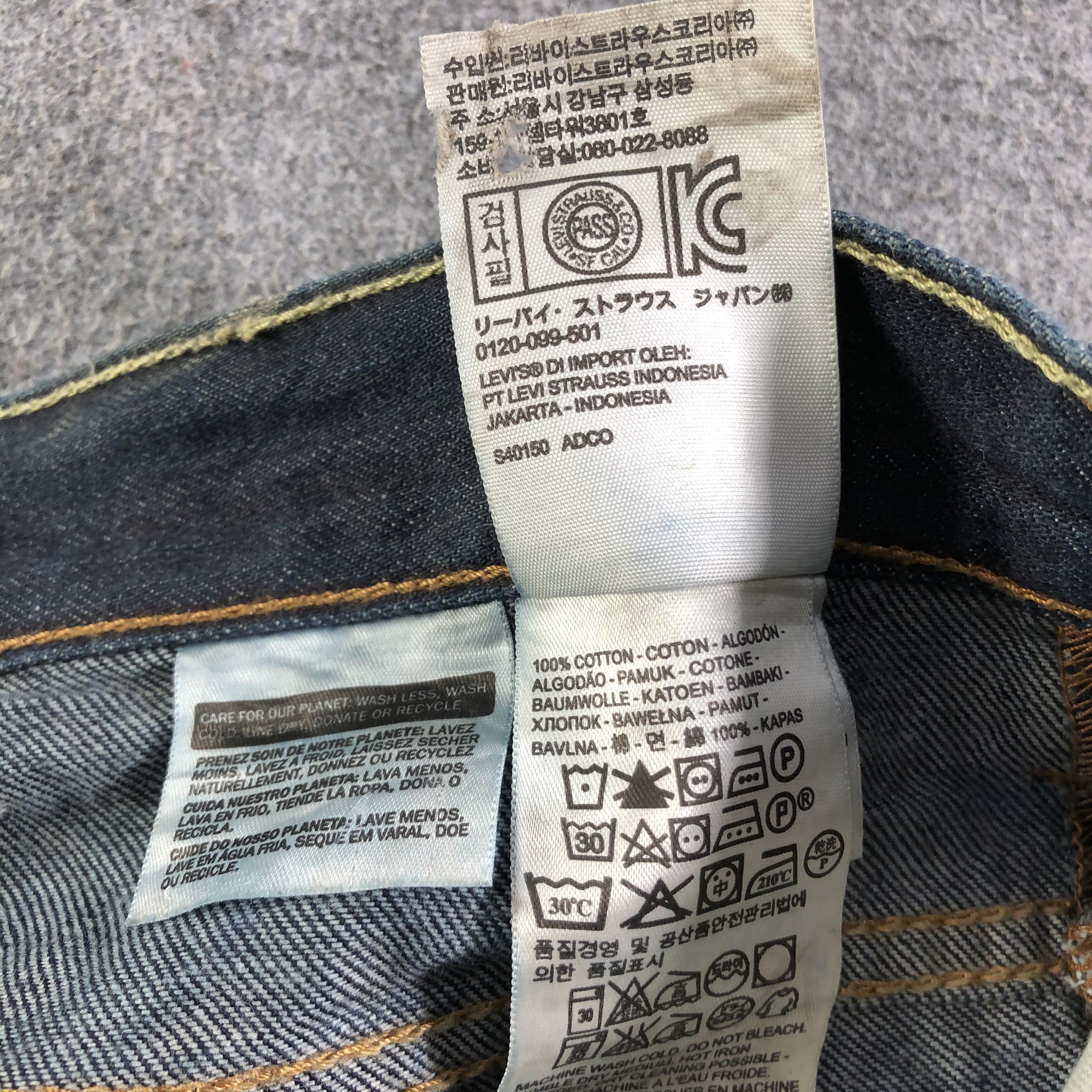 Levi's Vintage Blue Wash Levis 514 Jeans-J3055 Size US 35 - 11 Thumbnail
