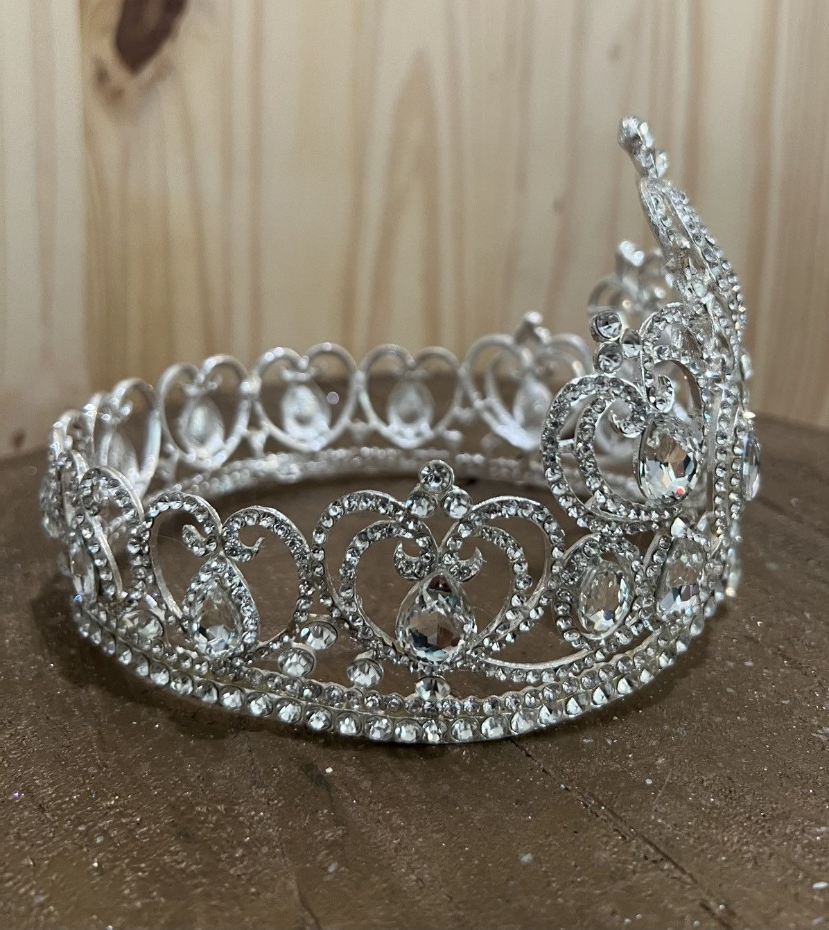 Other Elegant Birthday Princess Silver Tiara Crown Size ONE SIZE - 4 Thumbnail