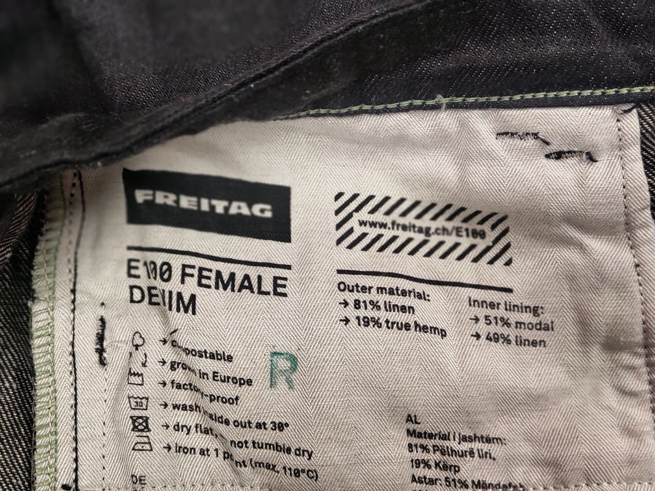 Freitag Freitag E100 Female japanese selvedge Denim Jeans Pants Size US 30 / EU 46 - 18 Thumbnail