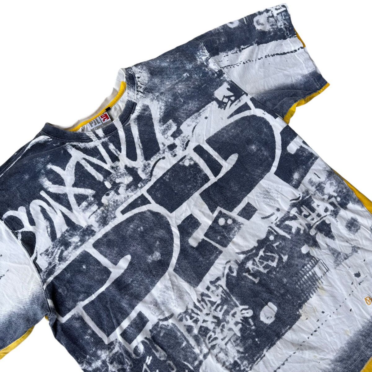 JNCO × Pepe Jeans × Vintage CRAZY Pepe Jeans Y2K AOP Grafitti Tee Shirt 2XL Jnco Ecko Size US XXL / EU 58 / 5 - 13 Thumbnail