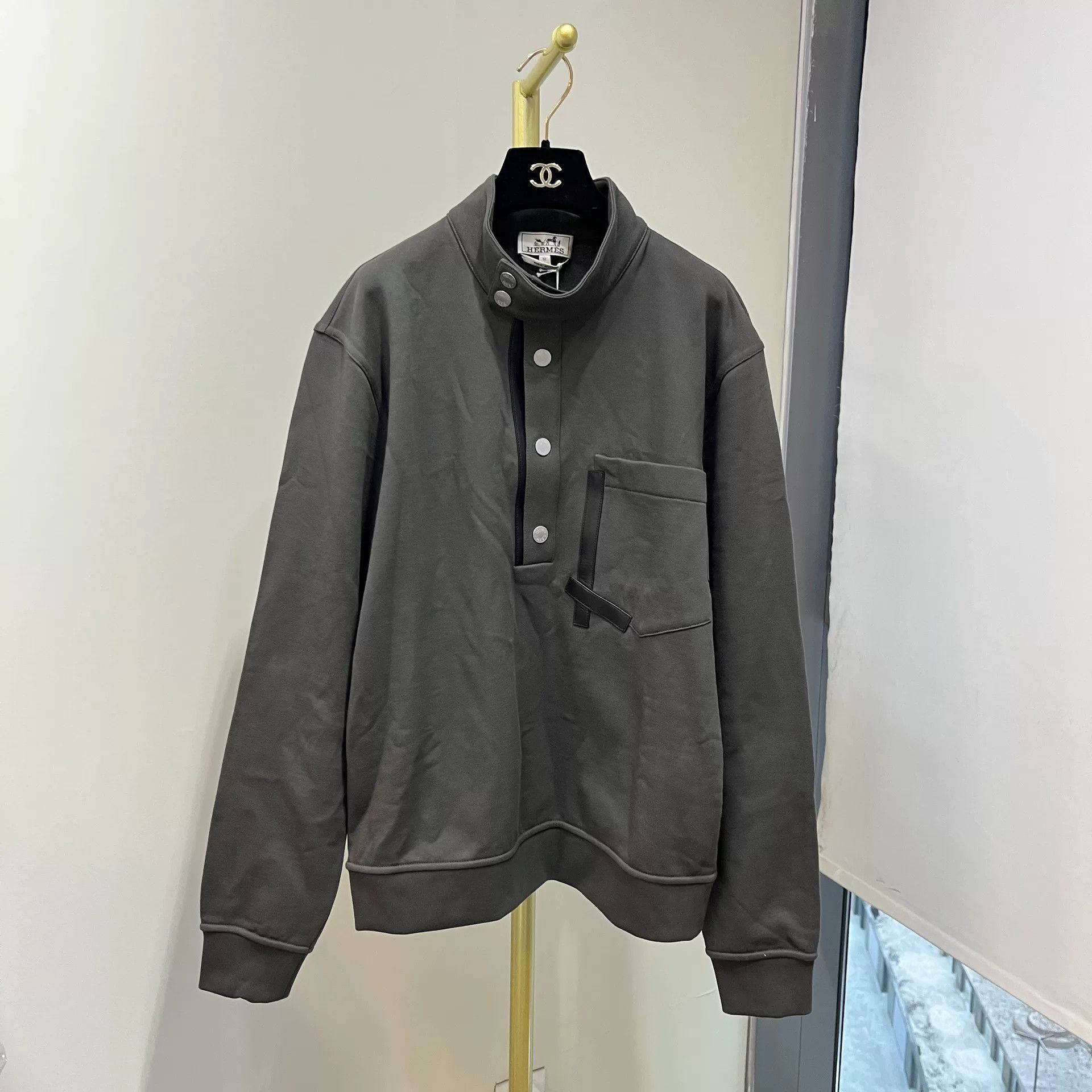 Hermes Hermes Stand Collar Fleece Sweatshirt M Size US M / EU 48-50 / 2 - 1 Thumbnail