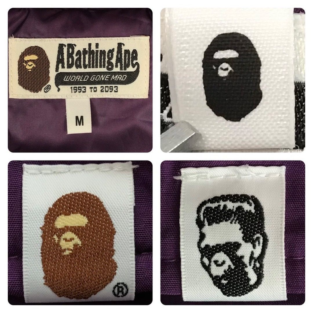 Bape BAPE Shark hoodie batting jacket a bathing ape purple yellow Size US M / EU 48-50 / 2 - 8 Thumbnail