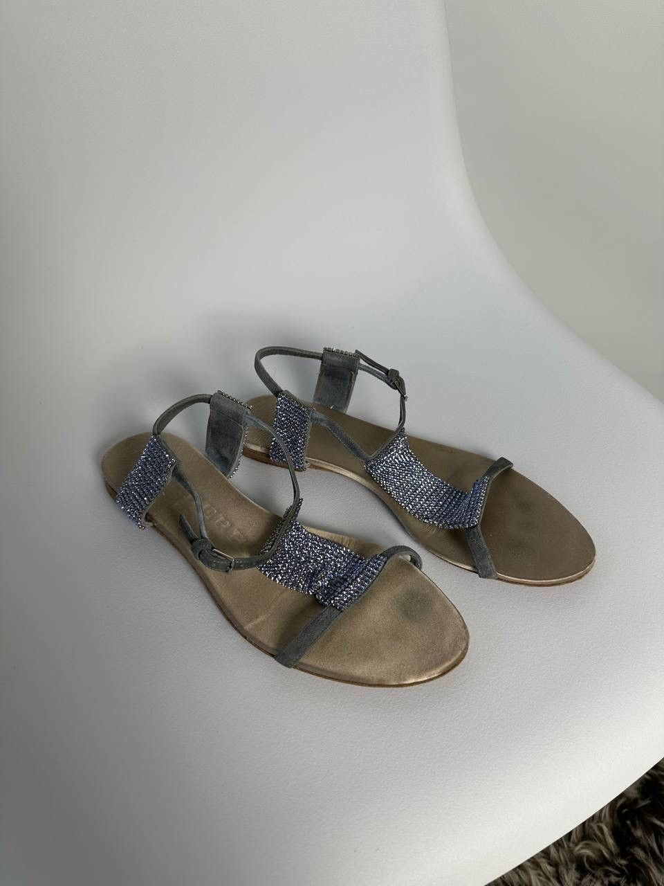 Burberry × Vintage Burberry WMNS Sandal Size US 7 / IT 37 - 8 Thumbnail