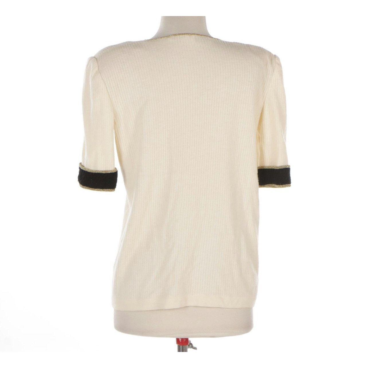 Valentino Vintage Valentino Rib Knit Cuffed Double-Breasted Sweater Size M / US 6-8 / IT 42-44 - 3 Thumbnail