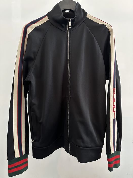 Gucci Gucci Technical Jersey Track Jacket, Black | Grailed