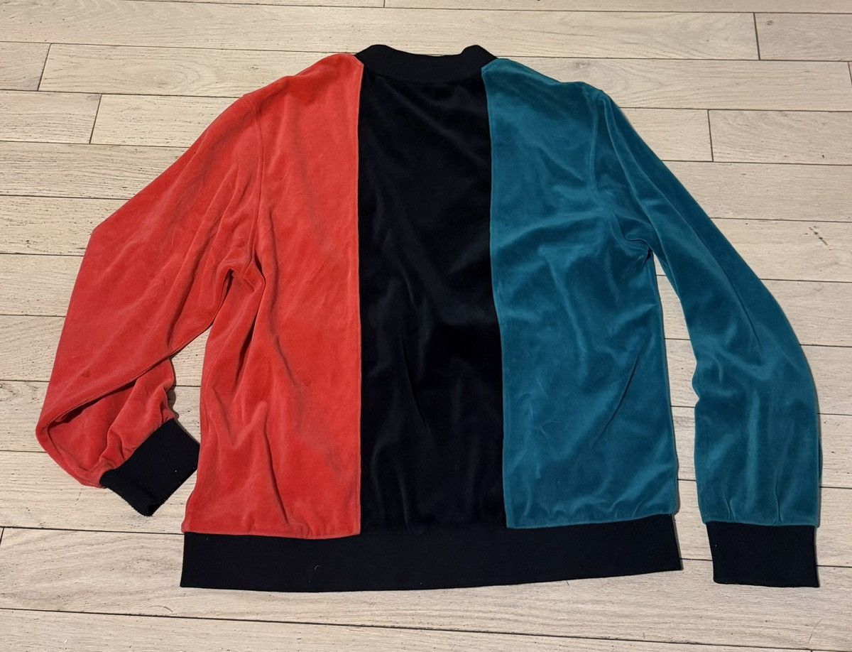 Supreme Supreme Velour Tri-Color Zip-Up Jacket Sz. Large Fall 2015 Size US L / EU 52-54 / 3 - 2 Thumbnail