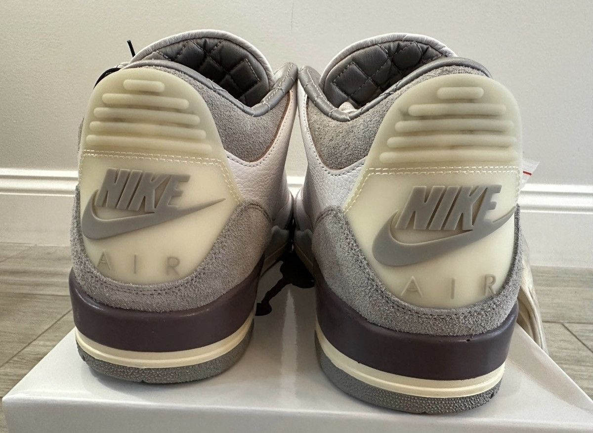 A Ma Maniere × Jordan Brand A Ma Maniere Air Jordan 3 White Grey Violet Ore W 13.5 M 12 Size US 12 / EU 45 - 7 Thumbnail