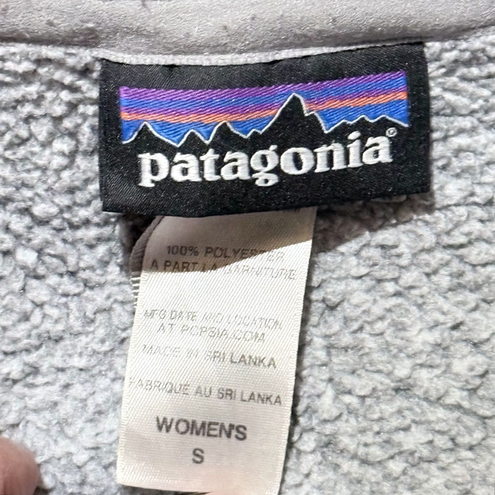 Patagonia Peacoat Jacket Women's Size Small Gray Fleece Double Breasted Better Sweater - Mens?