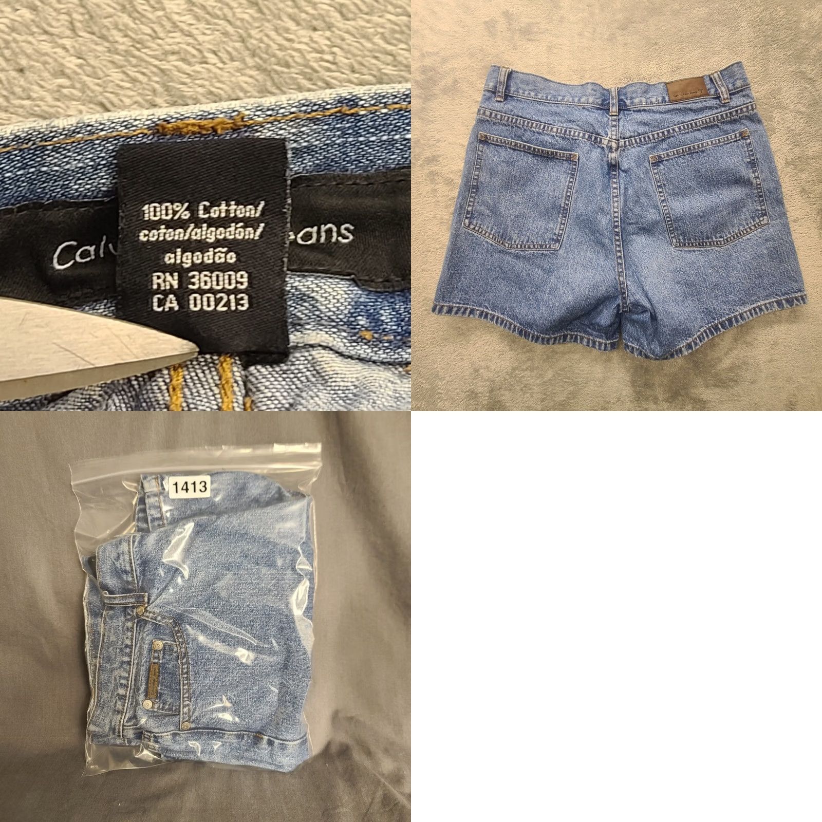 Calvin Klein Calvin Klein Mom Shorts Womens 12 Blue Denim High Rise 90s Y2K Cotton Casual Denim Shorts Womens 90s Mens? Size 34" / US 12 / IT 48 - 8 Thumbnail