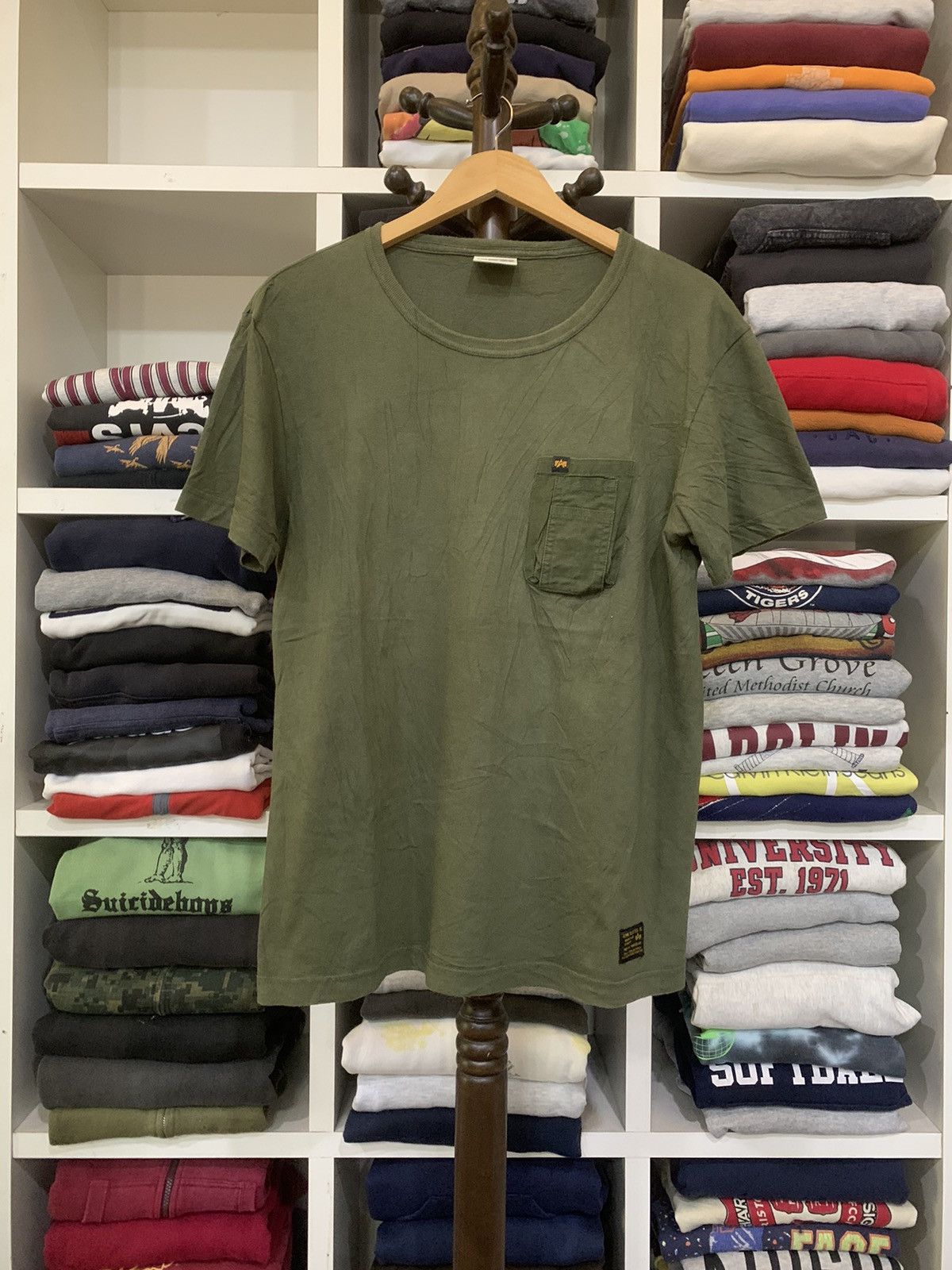 Alpha Industries × Vintage Vintage Alpha Industries Tee Size US L / EU 52-54 / 3 - 1 Thumbnail
