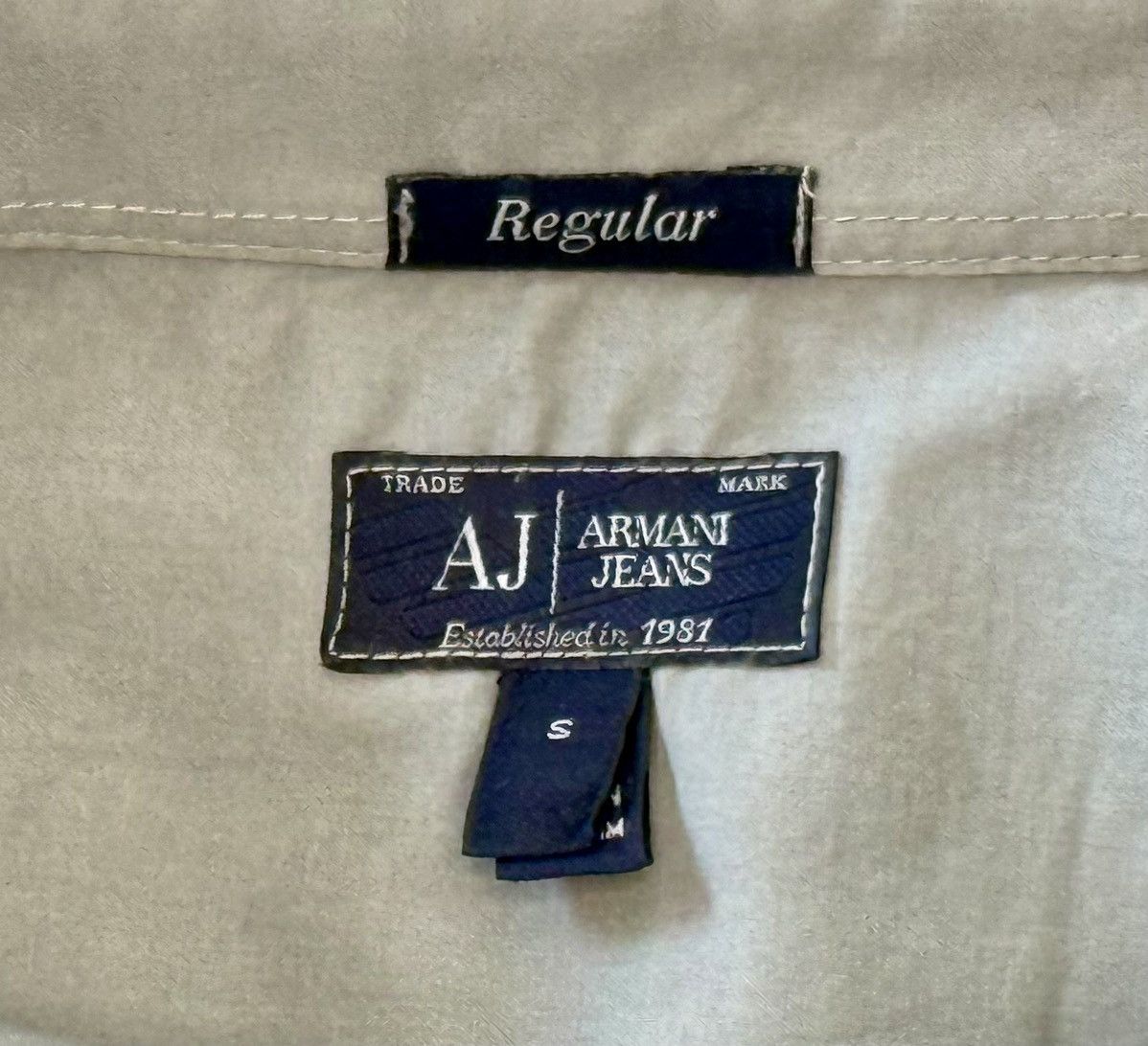 Armani Armani Jeans Grey Casual Button Down Shirt Size US S / EU 44-46 / 1 - 3 Thumbnail