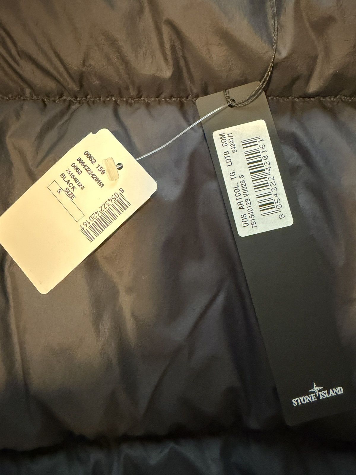 Stone Island Stone Island Crinkle Reps NY Down Jacket - Black (Size S) Size US S / EU 44-46 / 1 - 7 Thumbnail